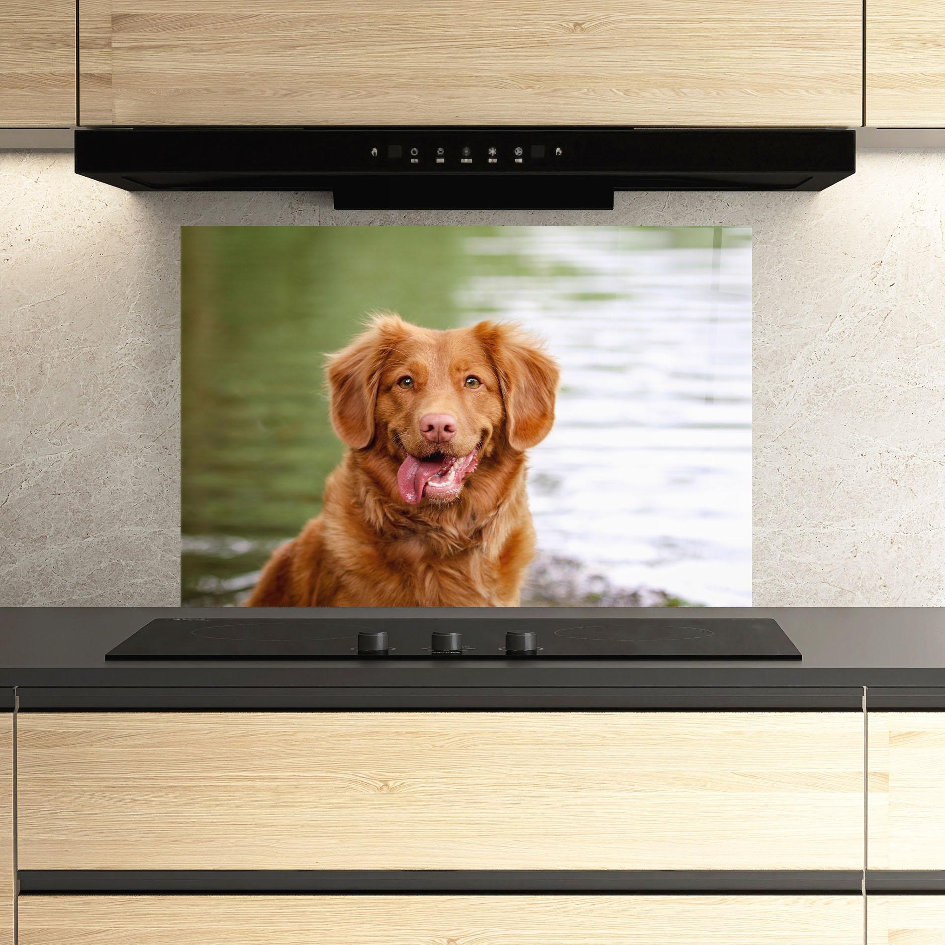 Panel Szklany do Kuchni Gren Water Dog mockup 3