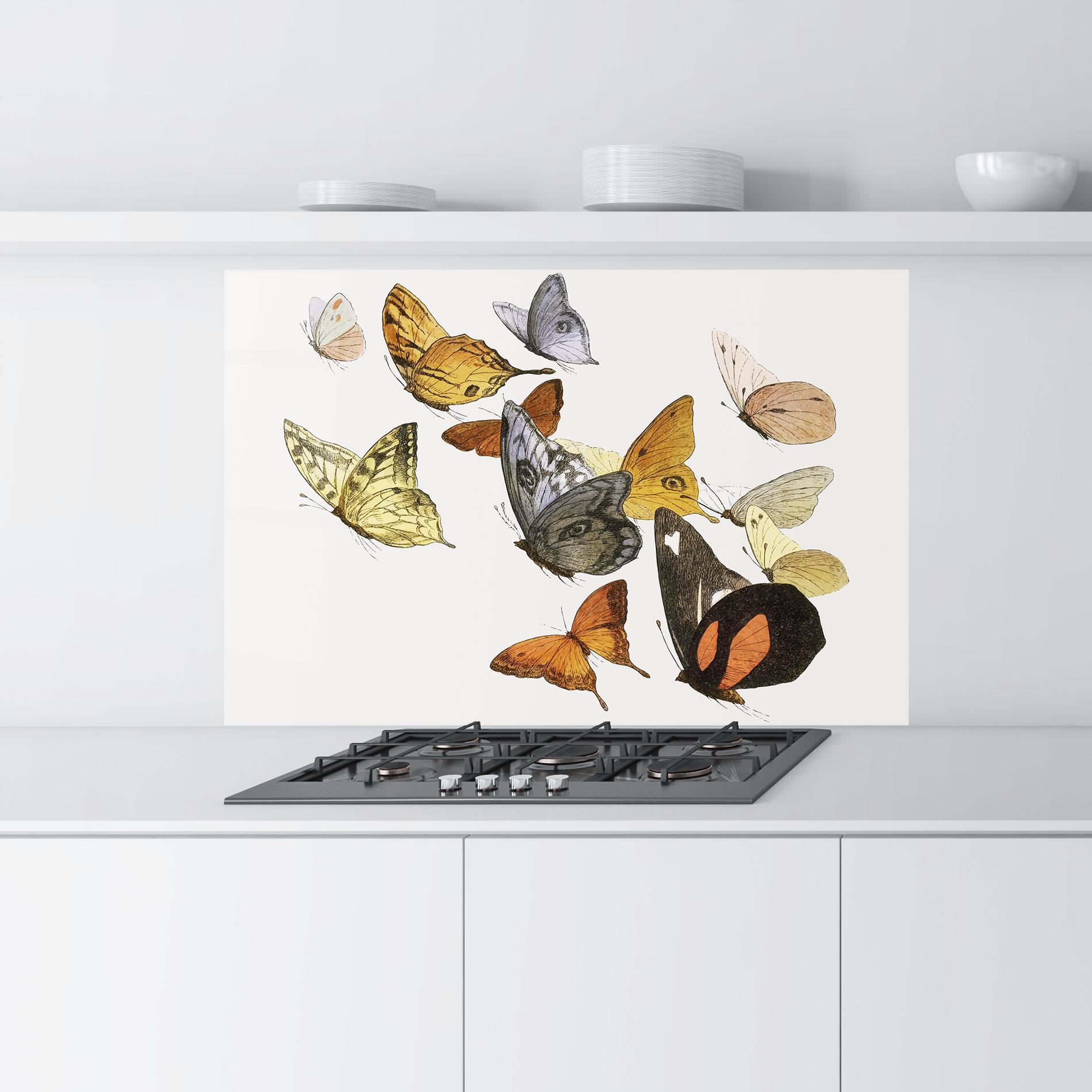 Panel Szklany do Kuchni Butterfly Floating mockup 9