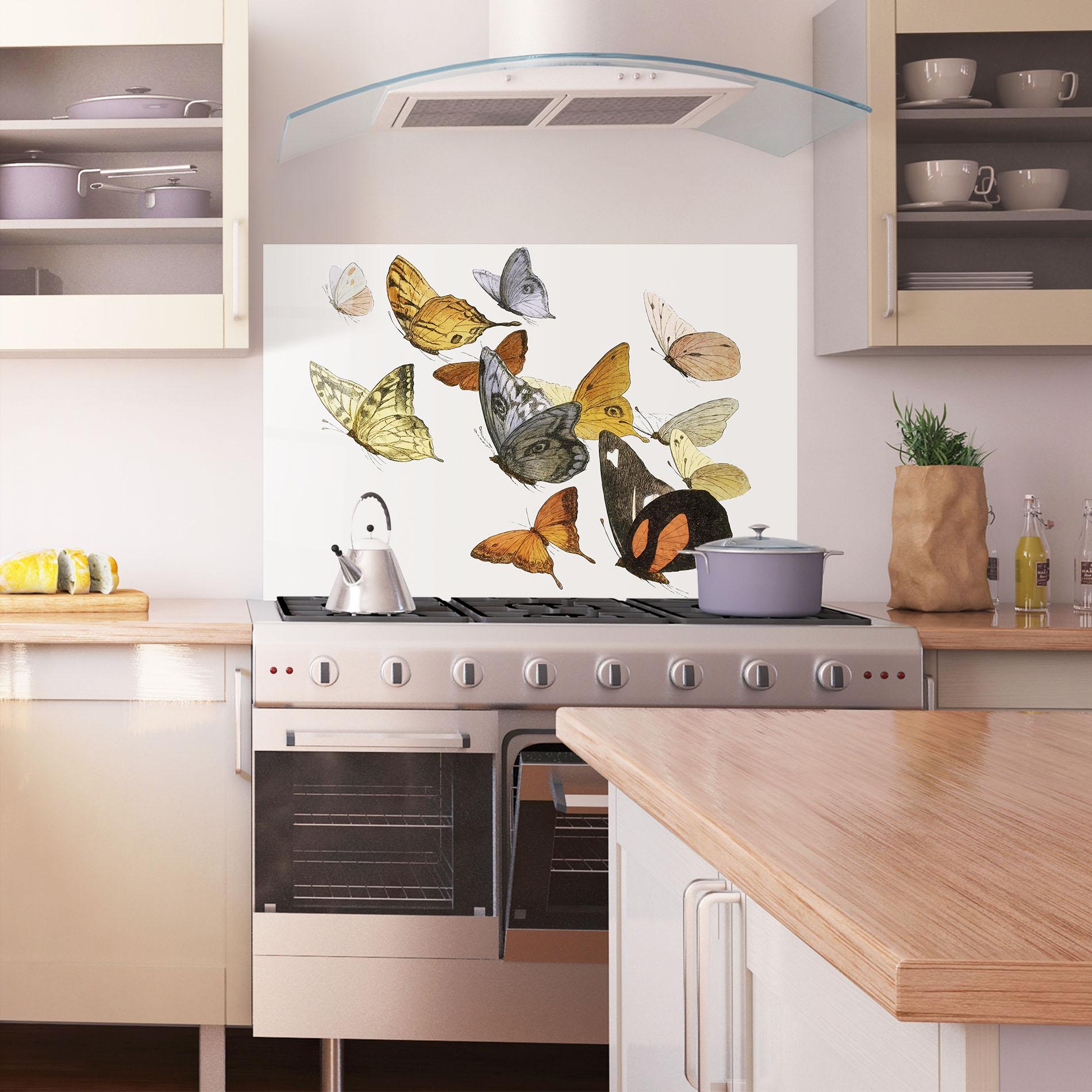 Panel Szklany do Kuchni Butterfly Floating mockup 1