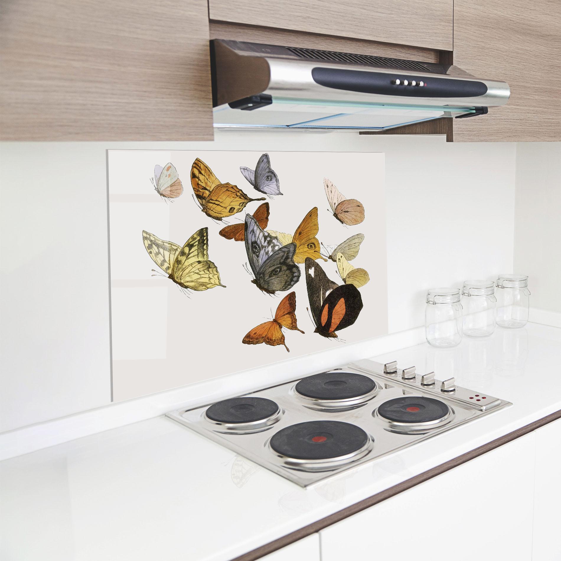 Panel Szklany do Kuchni Butterfly Floating mockup 8