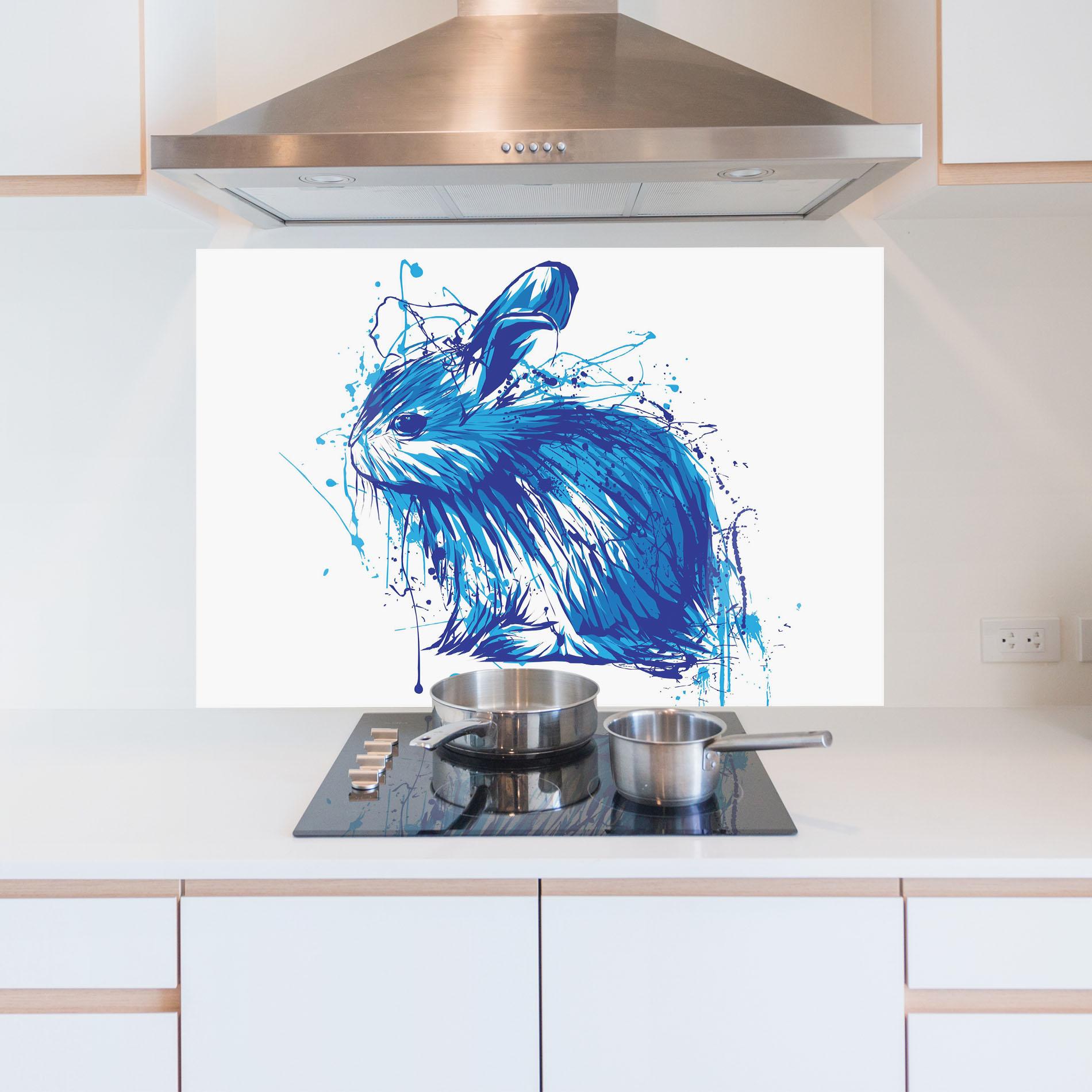 Panel Szklany do Kuchni Blue Bunny mockup 5