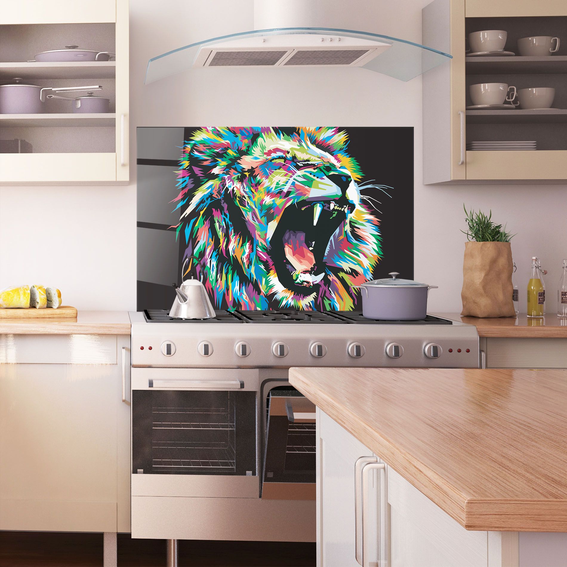 Green Blue Lion mockup 1