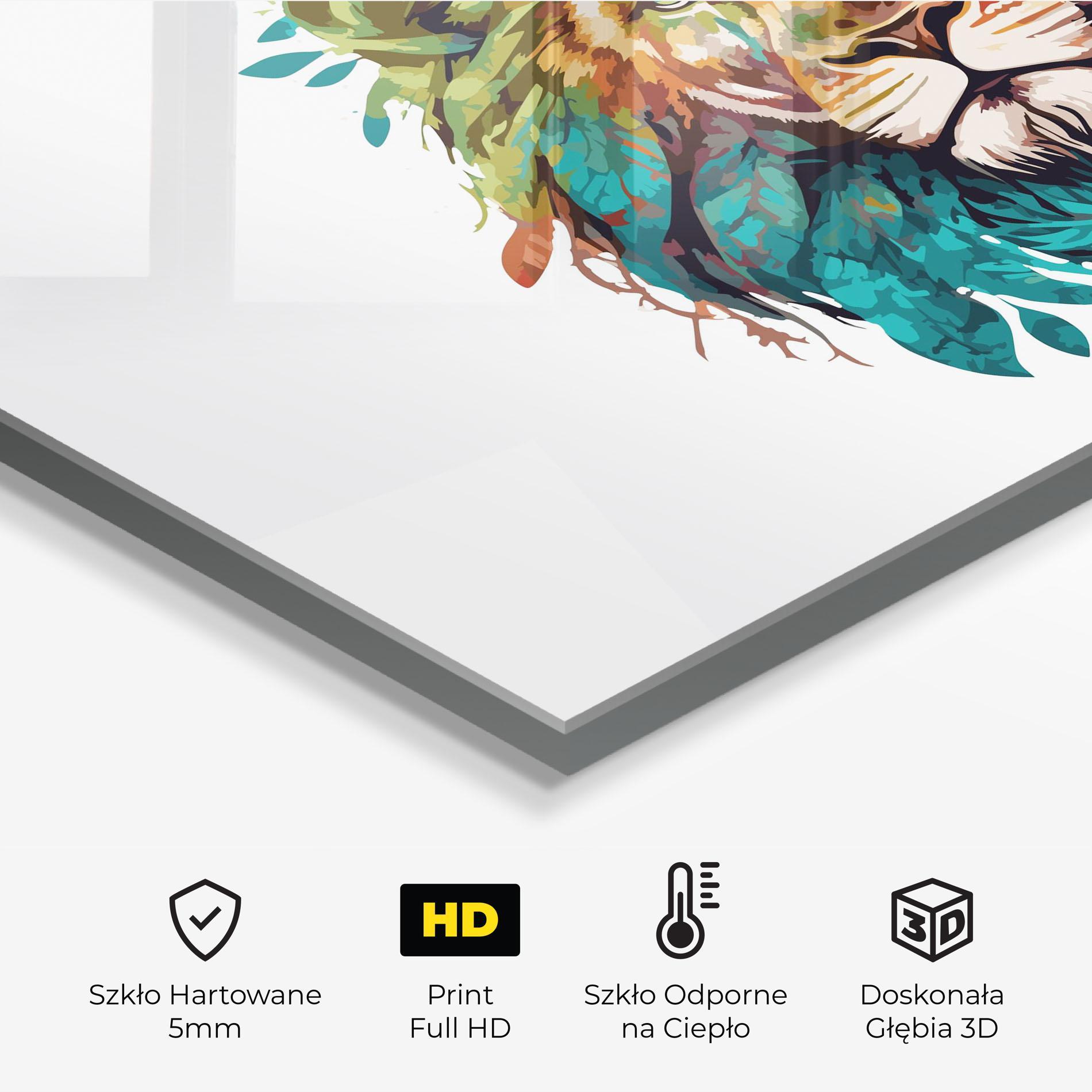 Panel Szklany do Kuchni Nature Lion mockup 2