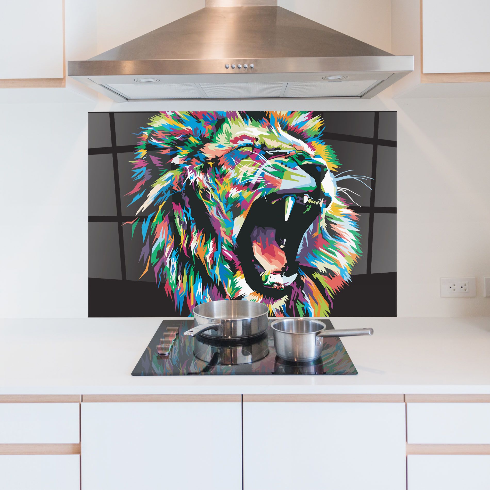 Green Blue Lion mockup 5