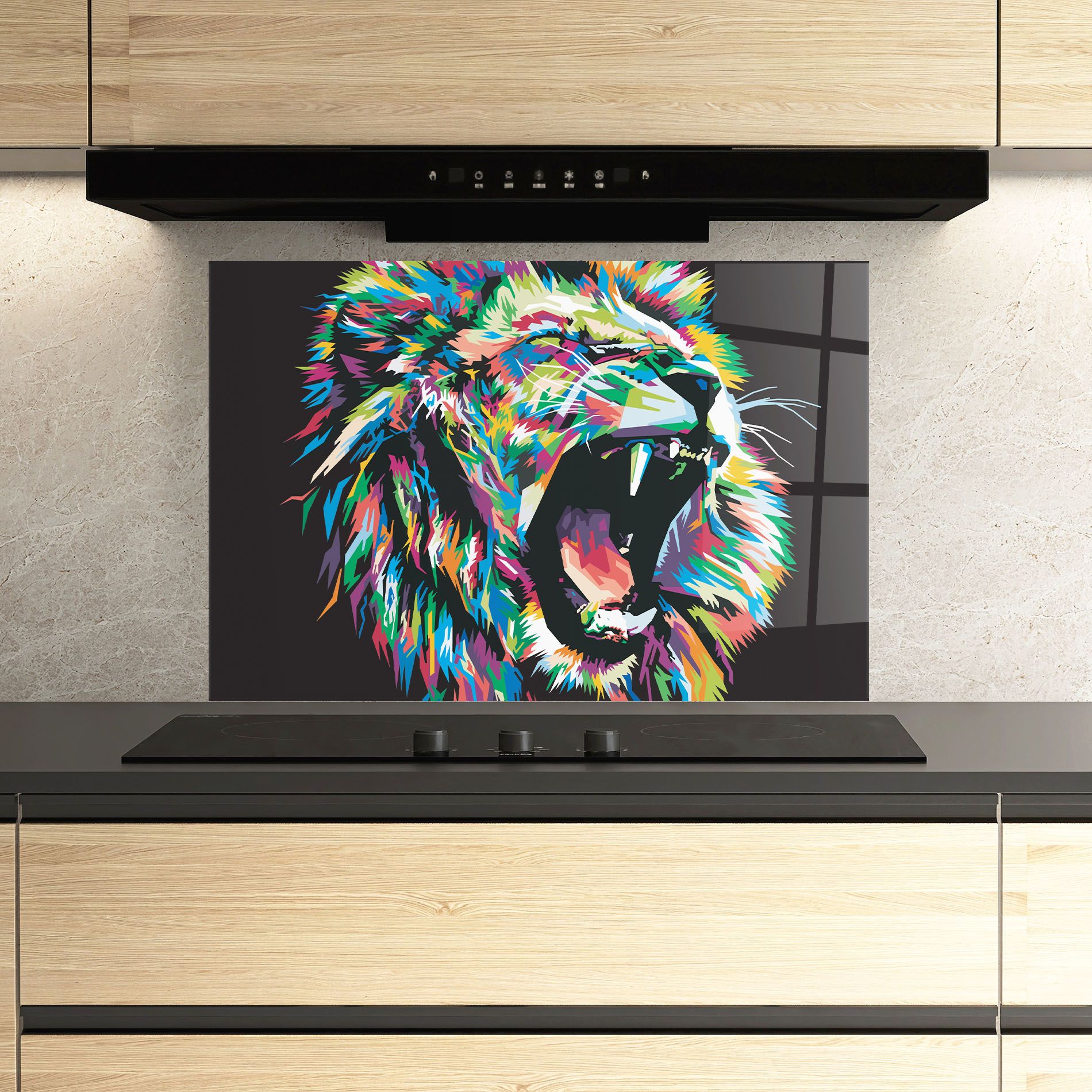 Green Blue Lion mockup 3