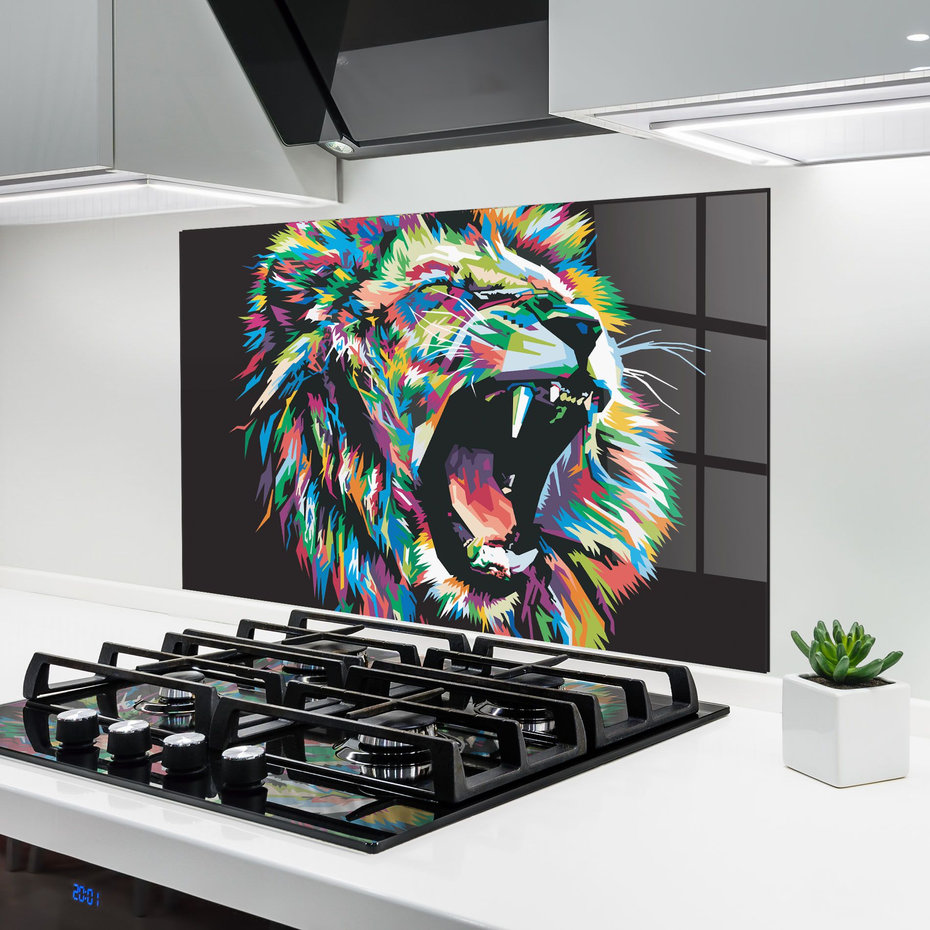 Green Blue Lion mockup 6