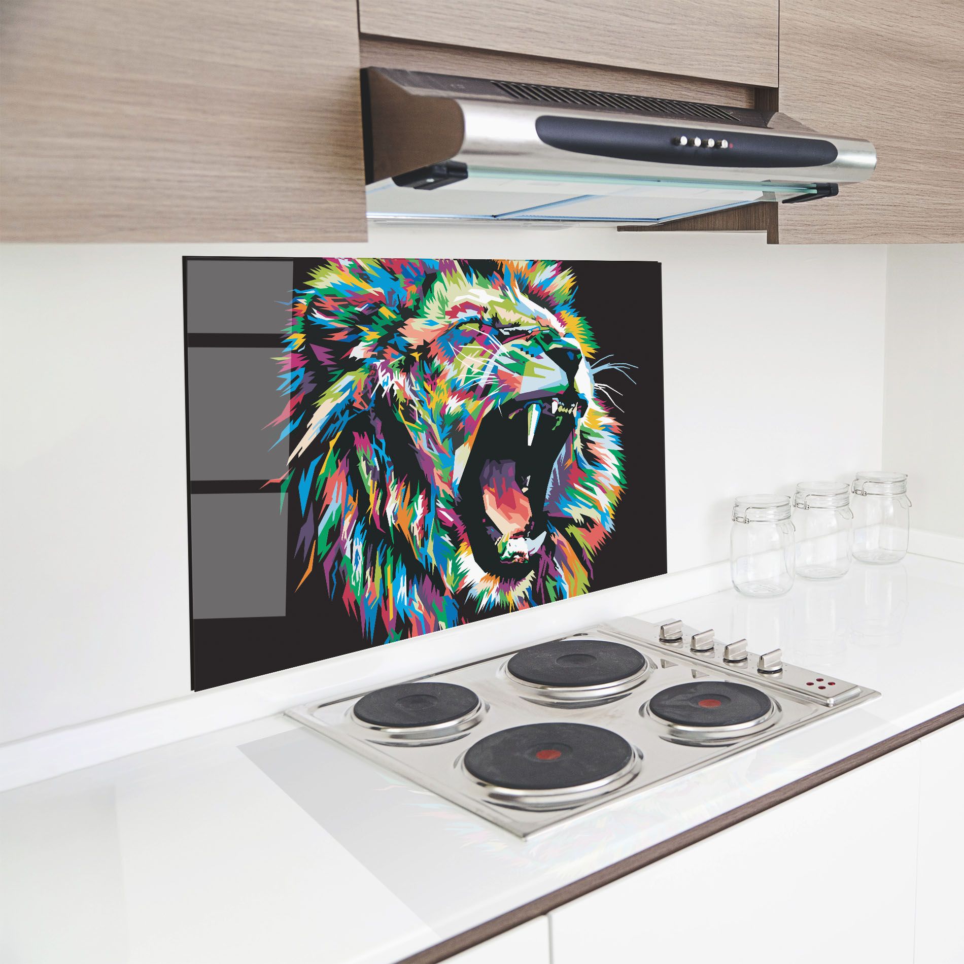 Green Blue Lion mockup 8