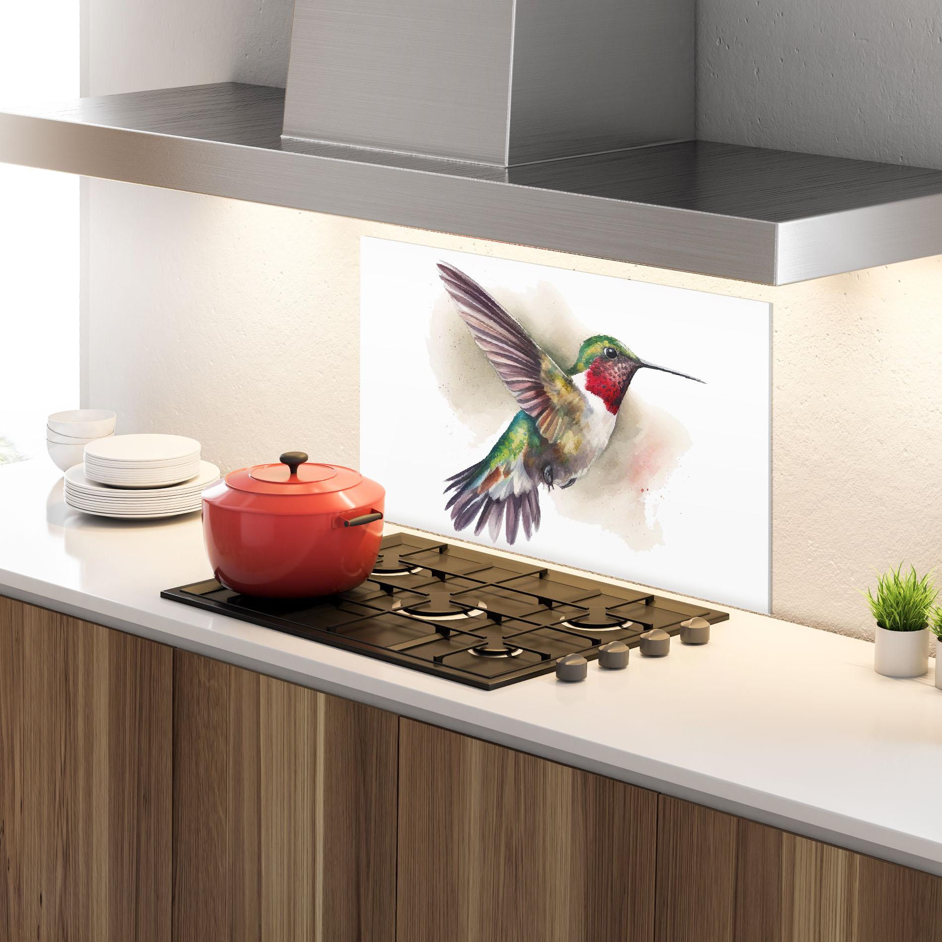 Panel Szklany do Kuchni Beautiful Bird mockup 4