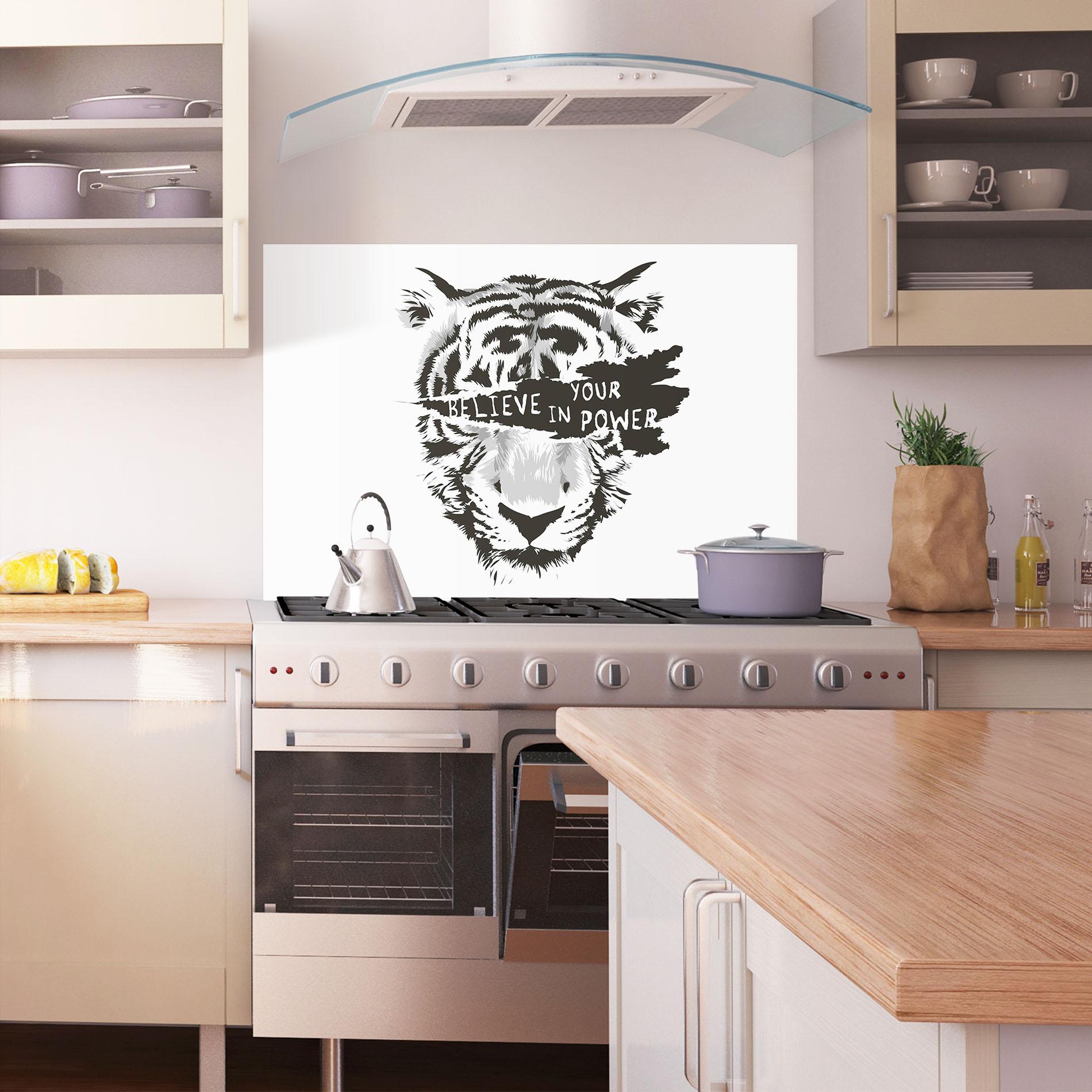 Panel Szklany do Kuchni Belive In Your Power mockup 1