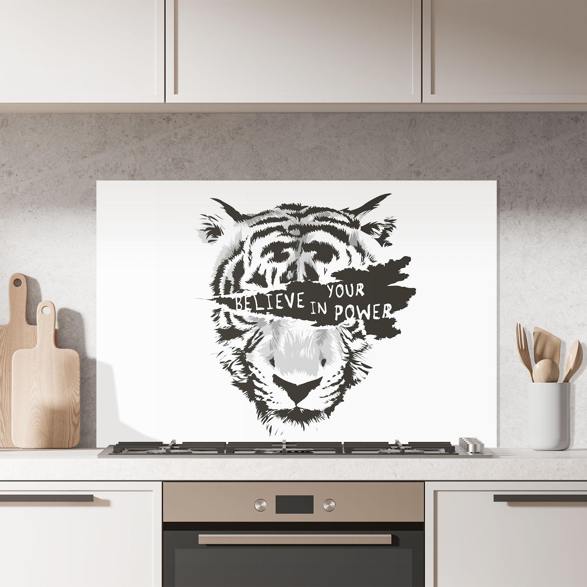 Panel Szklany do Kuchni Belive In Your Power mockup 7