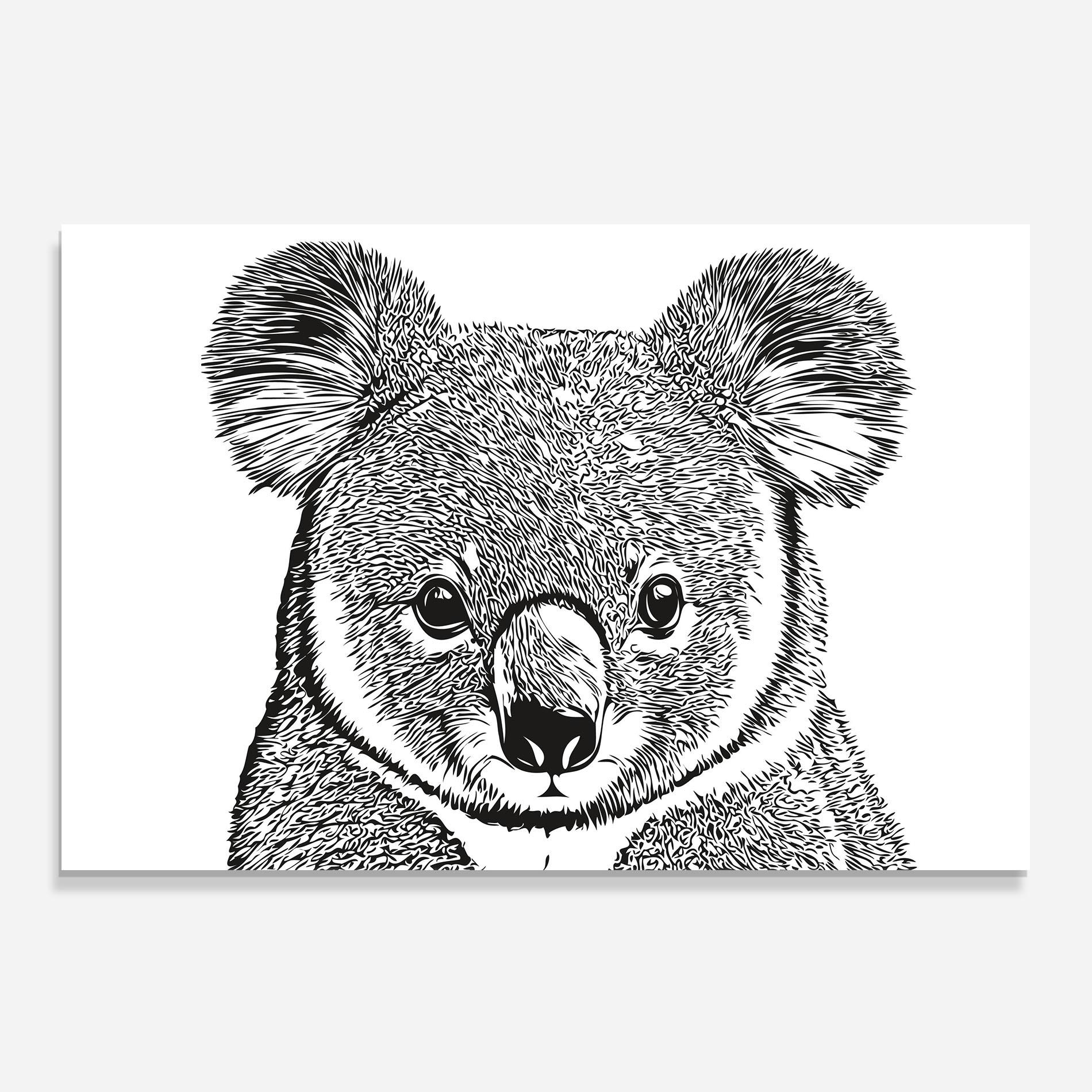 Panel Szklany do Kuchni Koala Line mockup 0