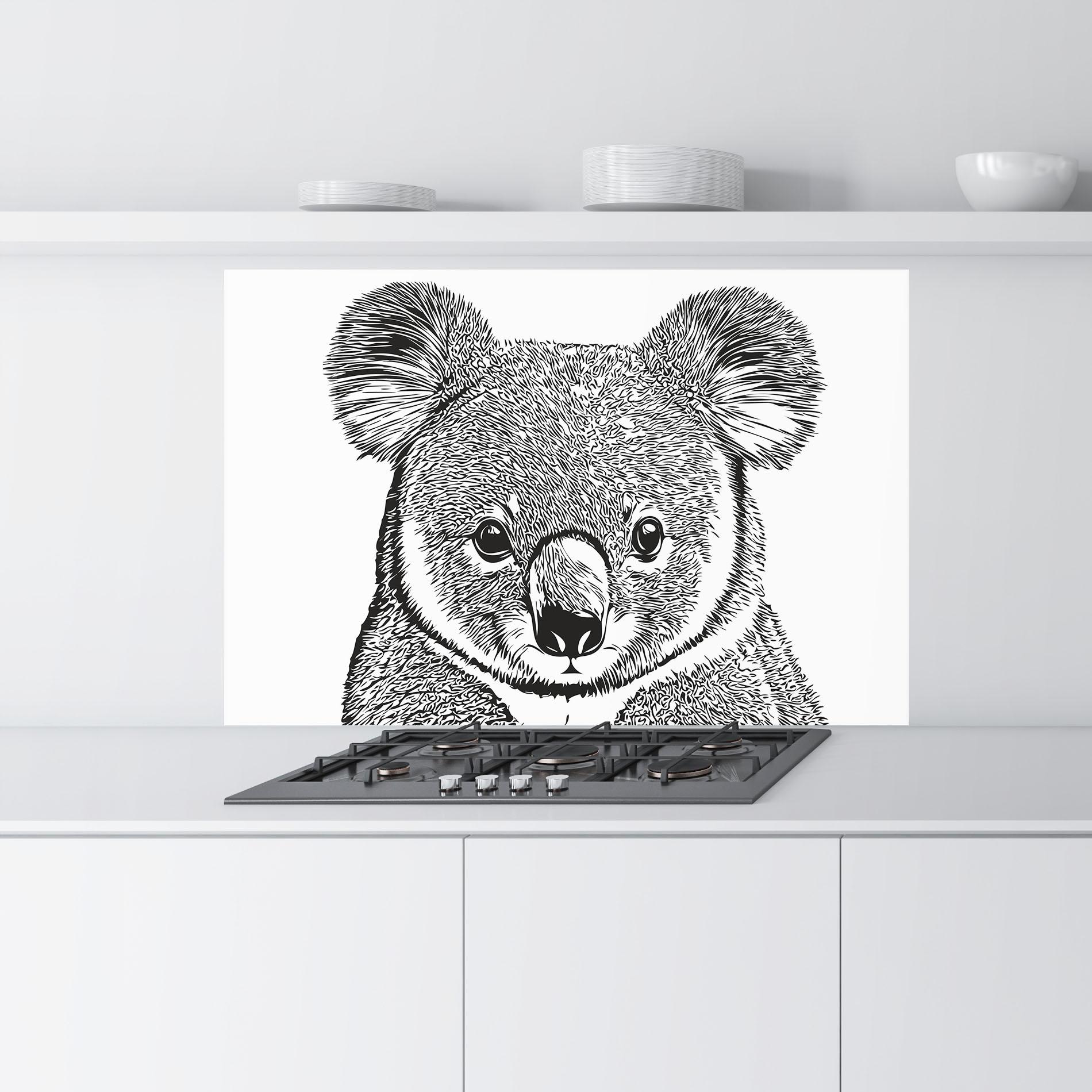 Panel Szklany do Kuchni Koala Line mockup 9