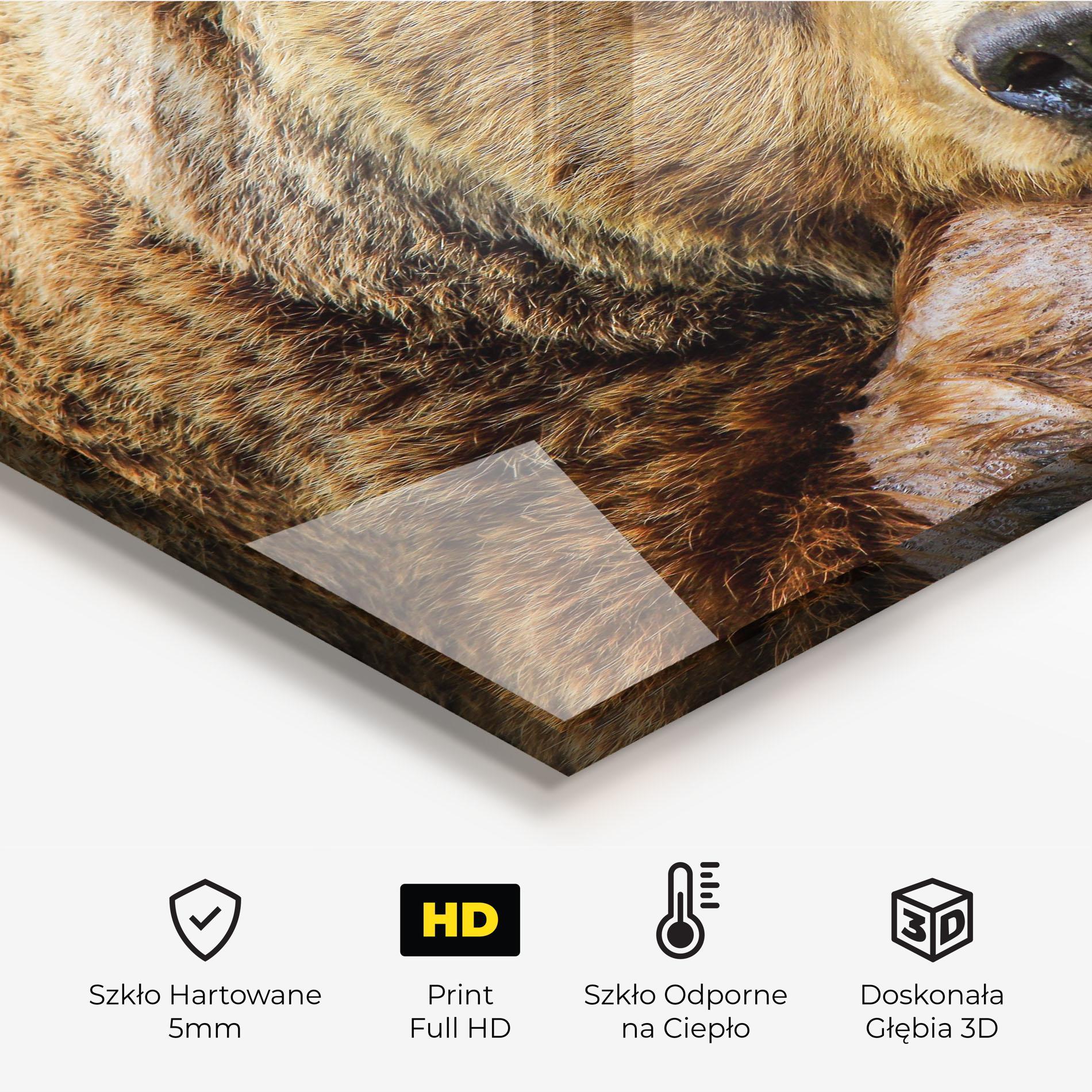 Panel Szklany do Kuchni Bear mockup 2
