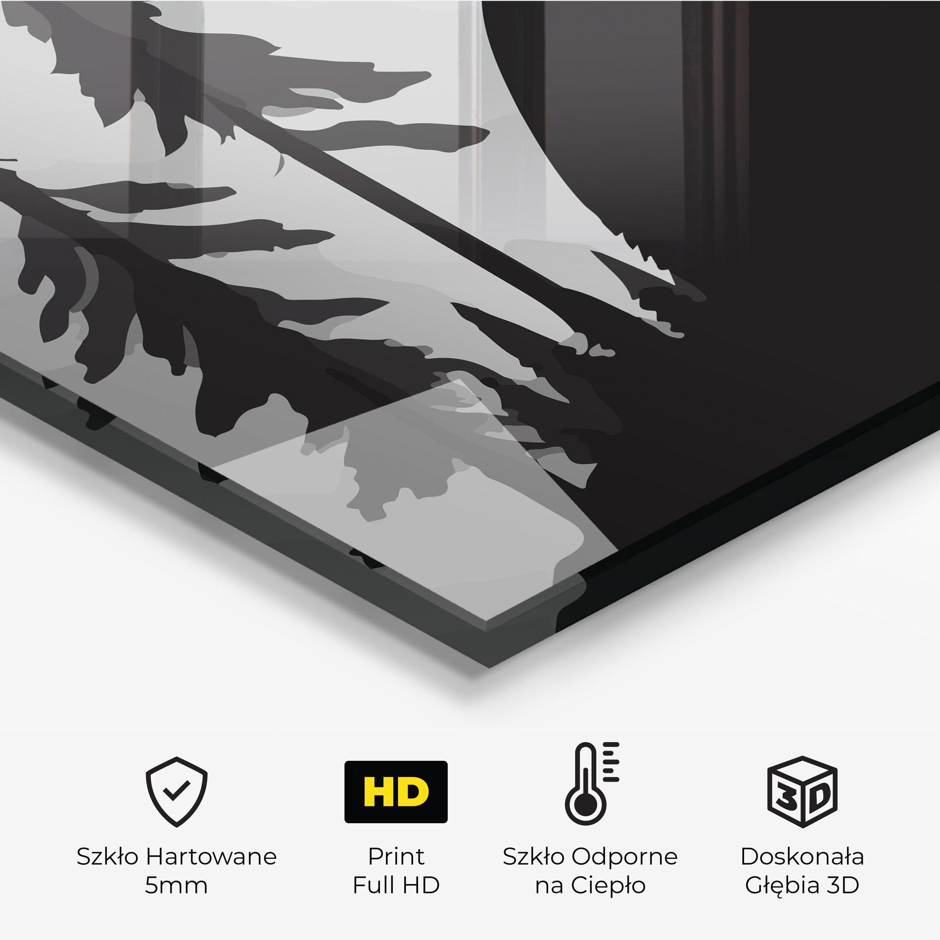 Panel Szklany do Kuchni Forest Bear mockup 2