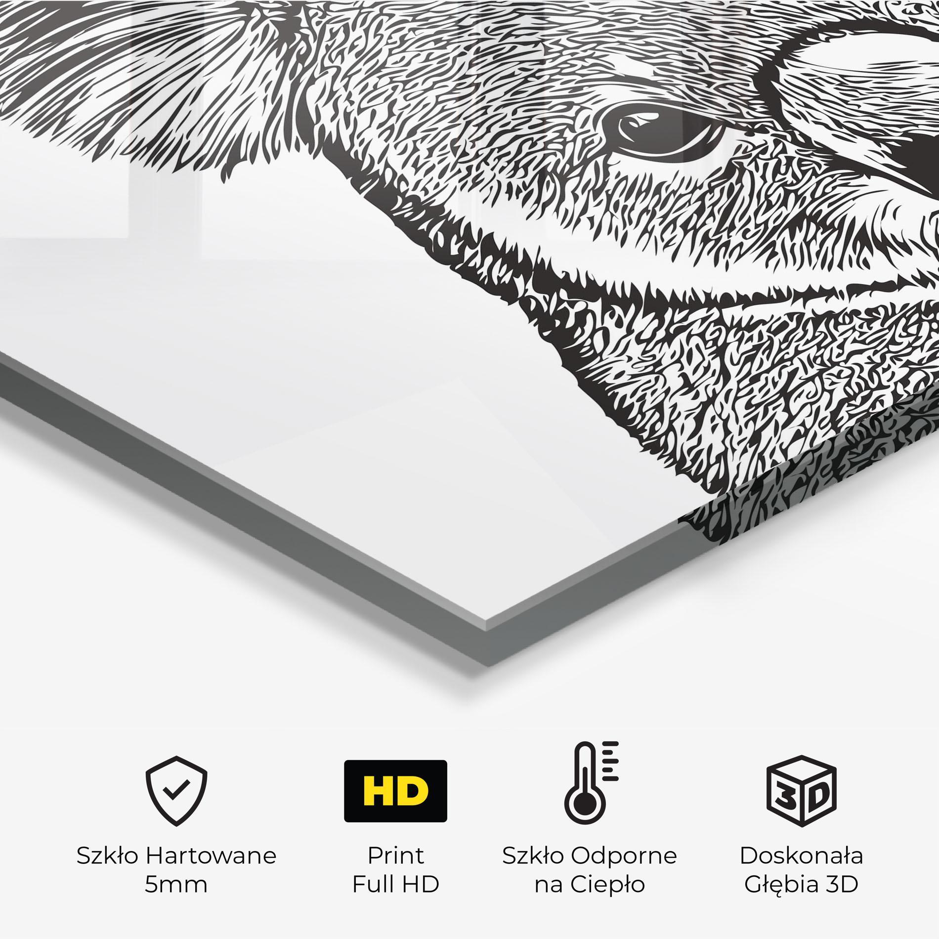 Panel Szklany do Kuchni Koala Line mockup 2