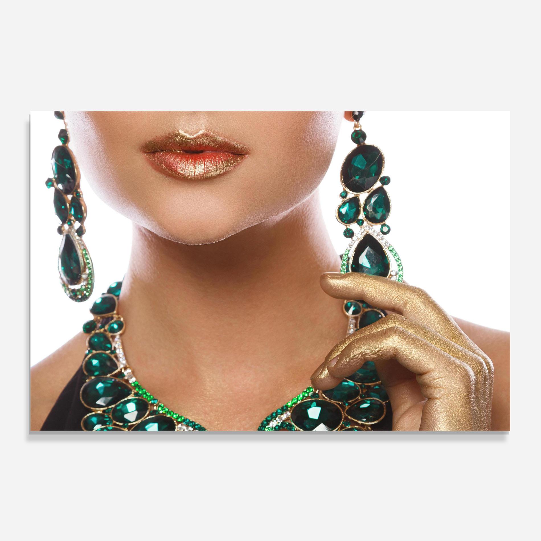 Panel Szklany do Kuchni Green Accessory mockup 0