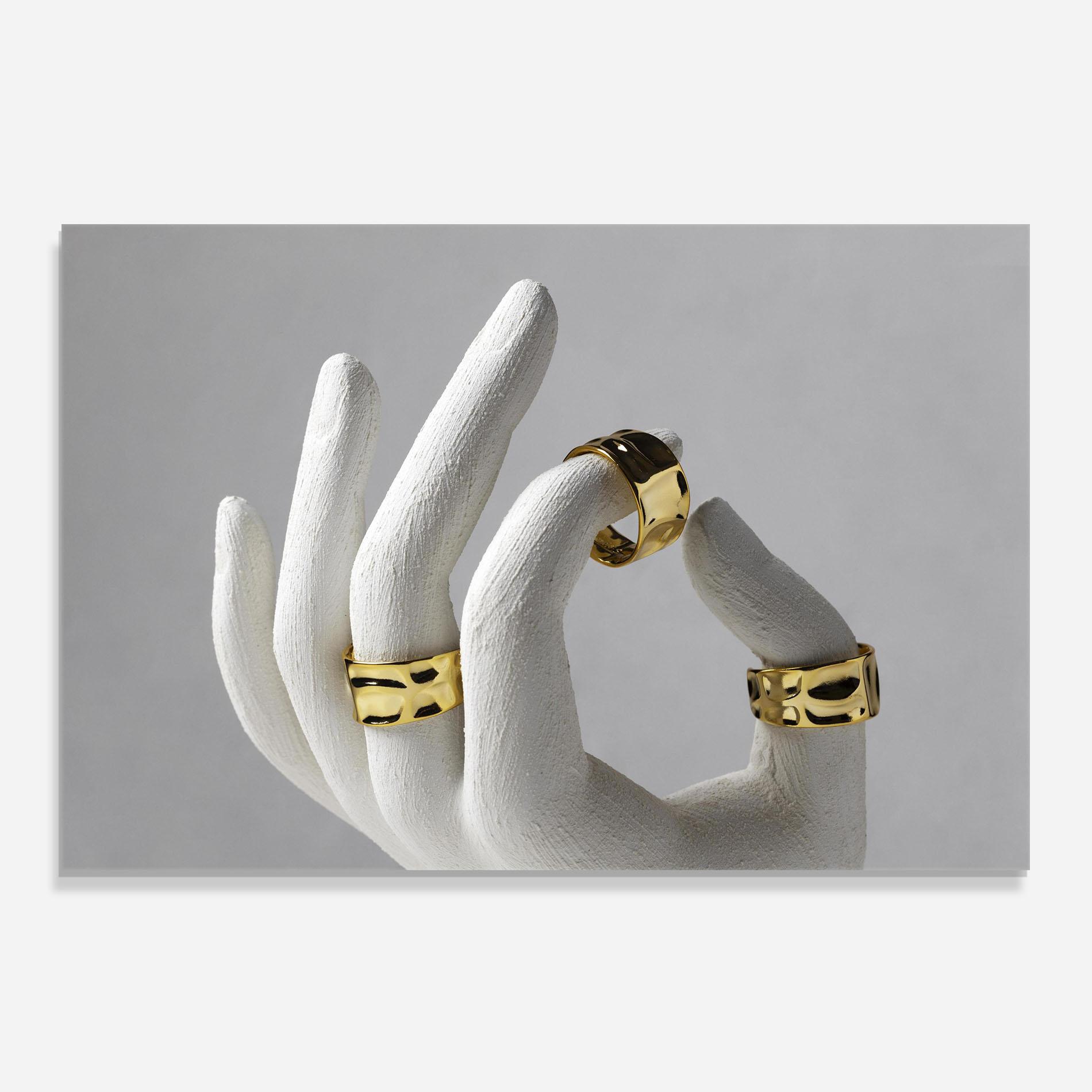 Panel Szklany do Kuchni Stand Display Rings mockup 0