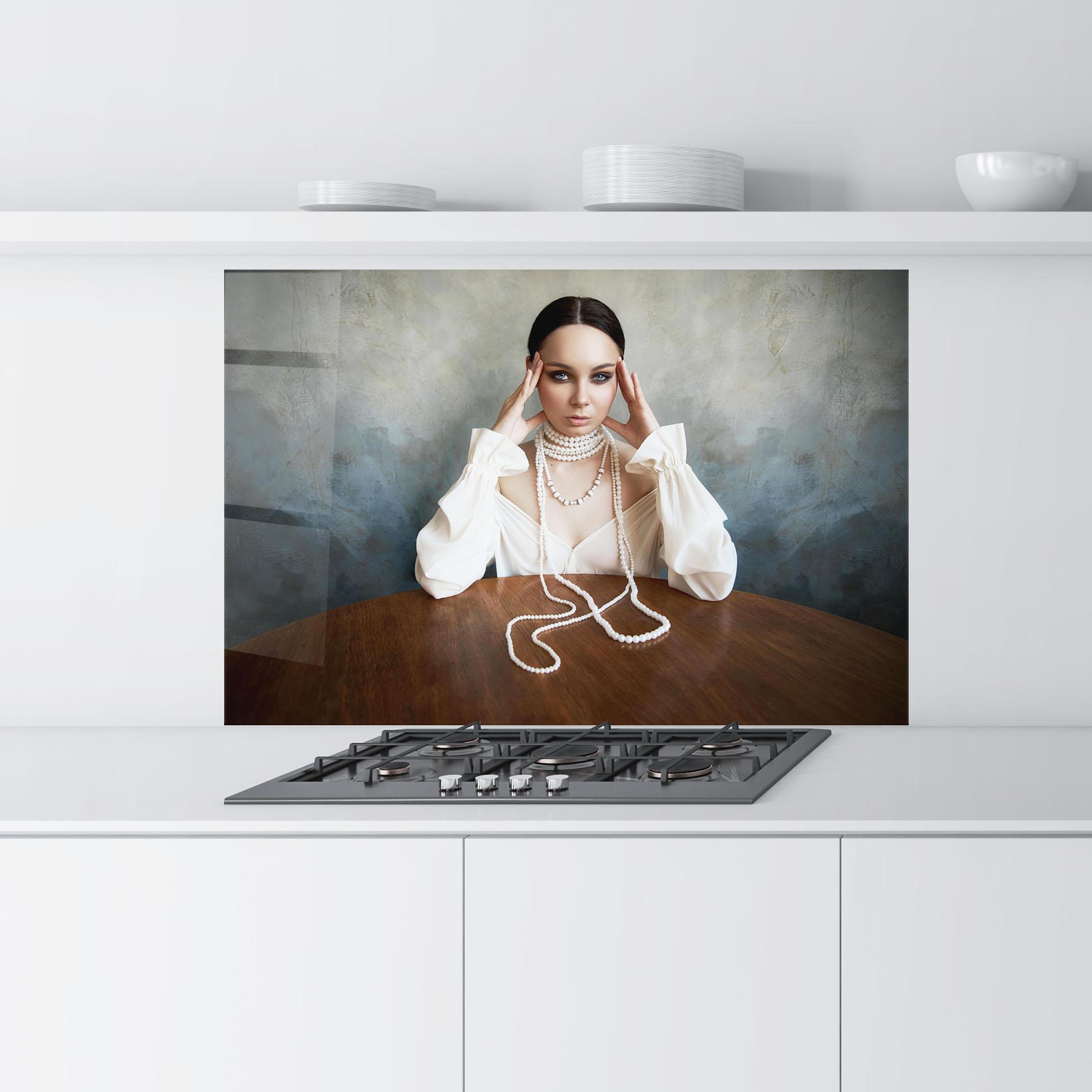 Panel Szklany do Kuchni Boho Clothing Necklace mockup 9