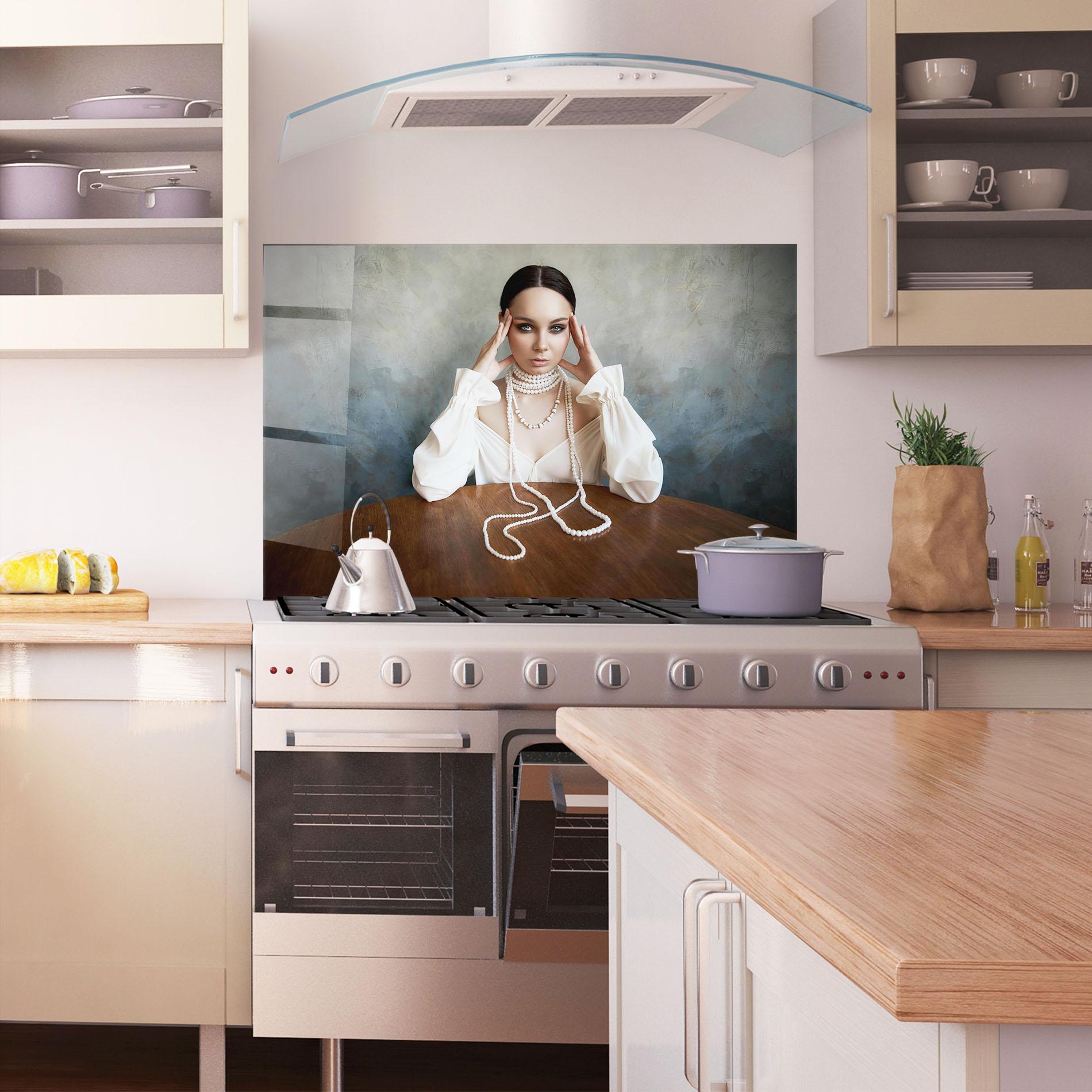 Panel Szklany do Kuchni Boho Clothing Necklace mockup 1