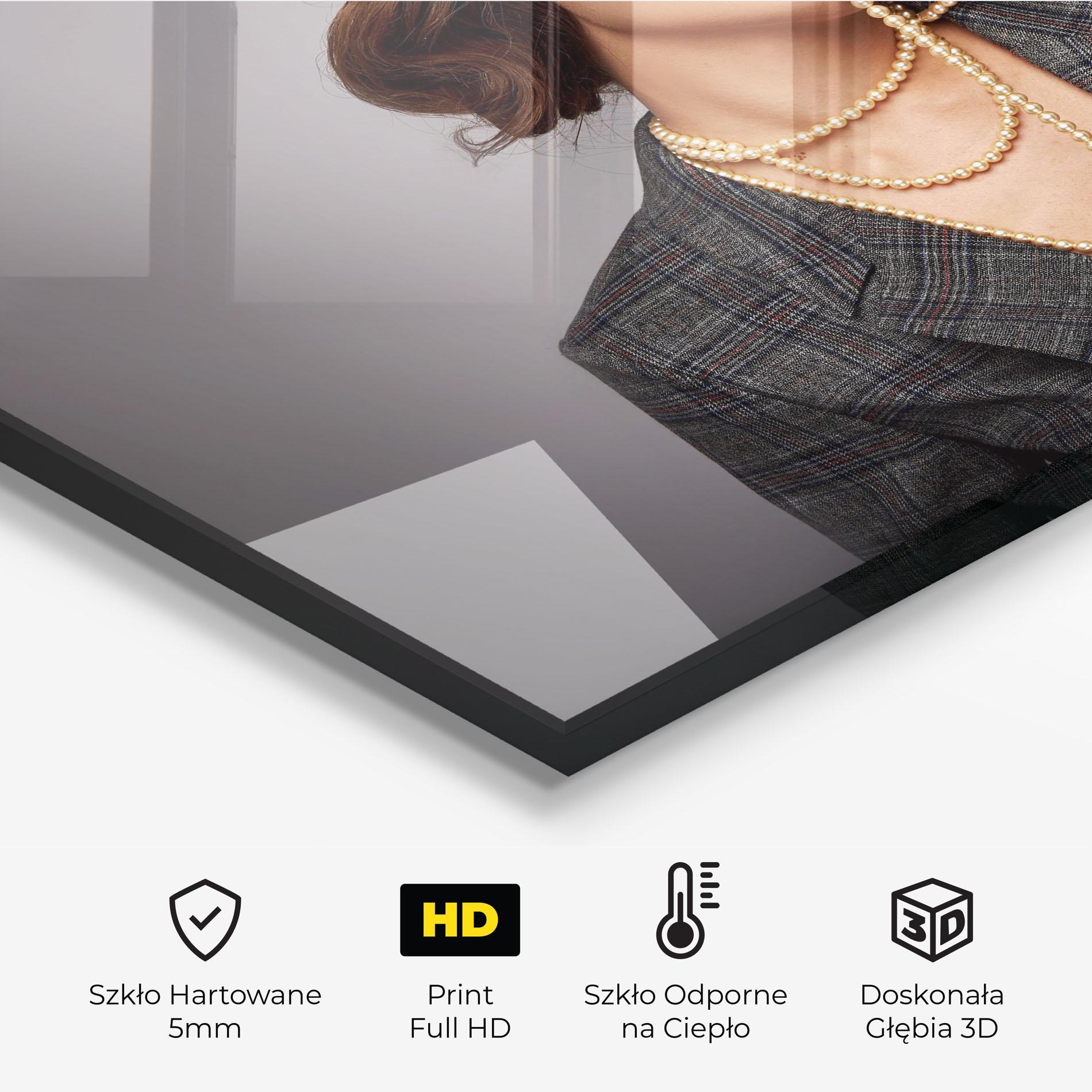 Panel Szklany do Kuchni Gold Pearls mockup 2