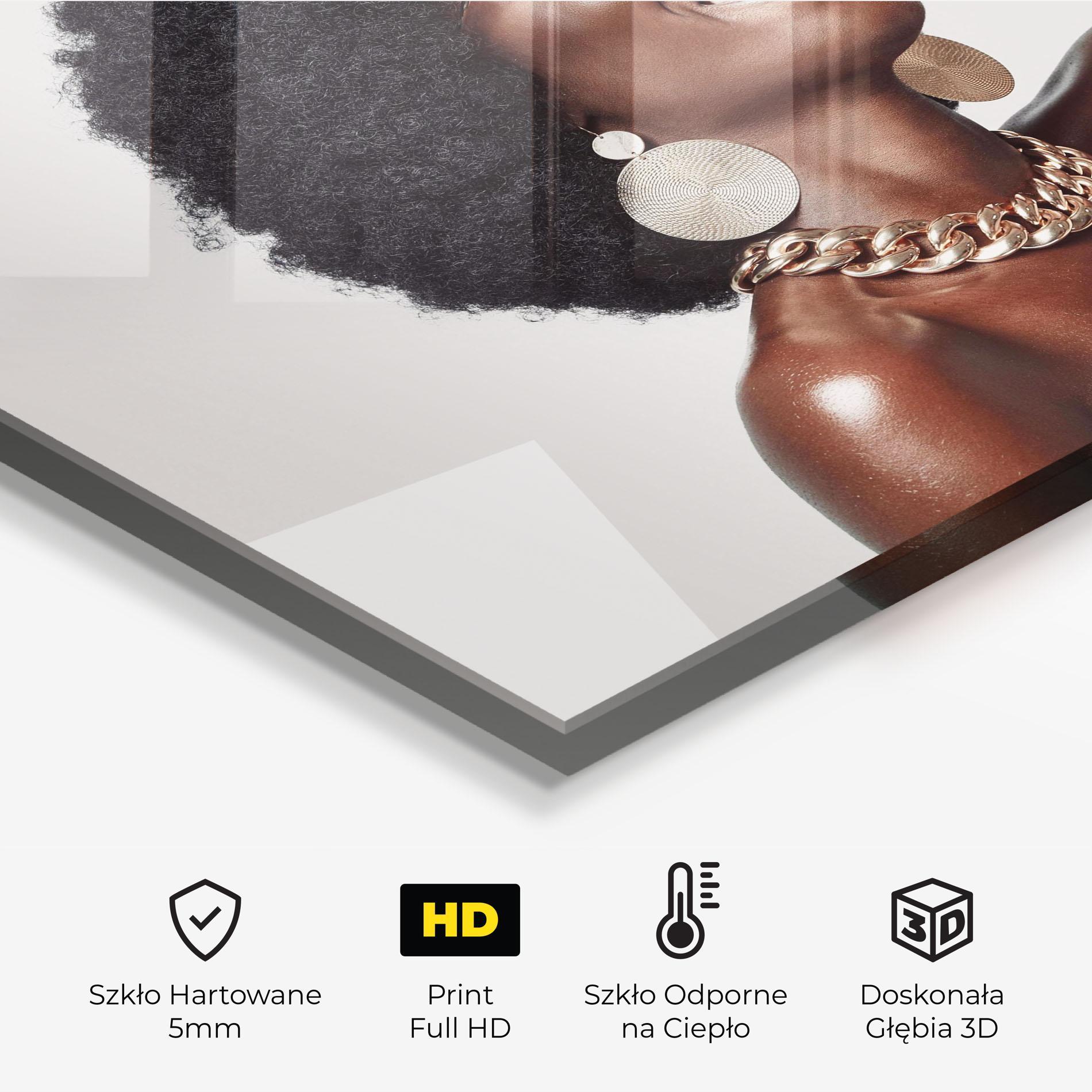 Panel Szklany do Kuchni Nice Gold Accessory mockup 2