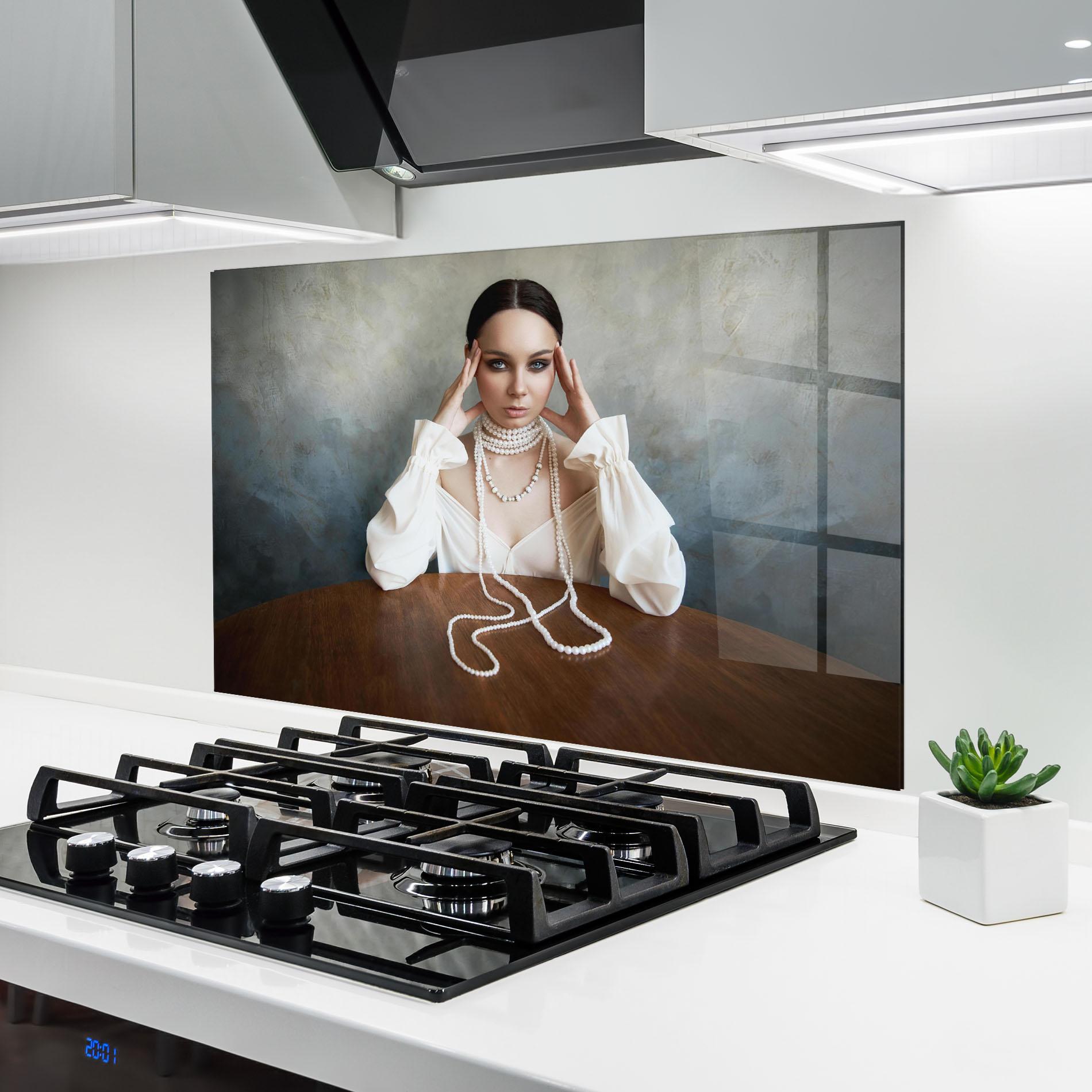 Panel Szklany do Kuchni Boho Clothing Necklace mockup 6