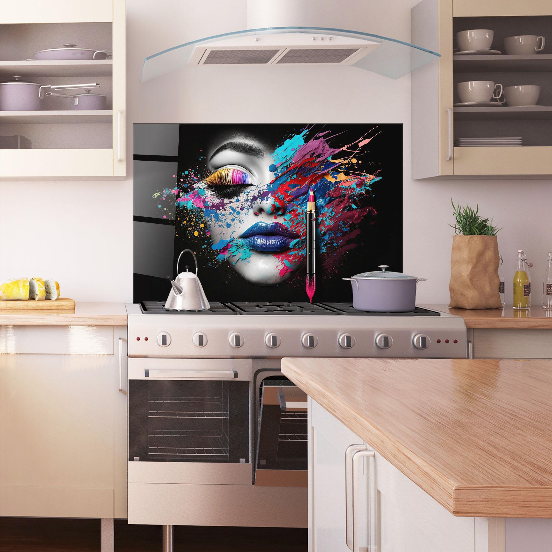 Panel Szklany do Kuchni Cosmetology Concept mockup 1