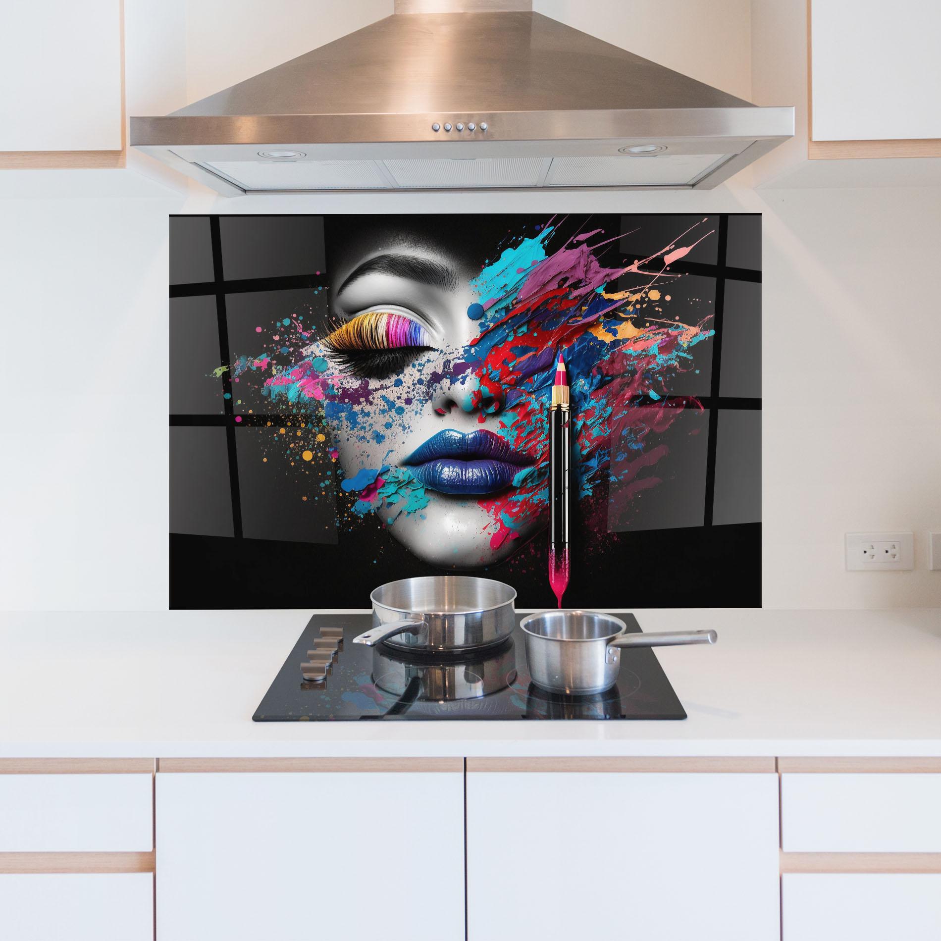 Panel Szklany do Kuchni Cosmetology Concept mockup 5