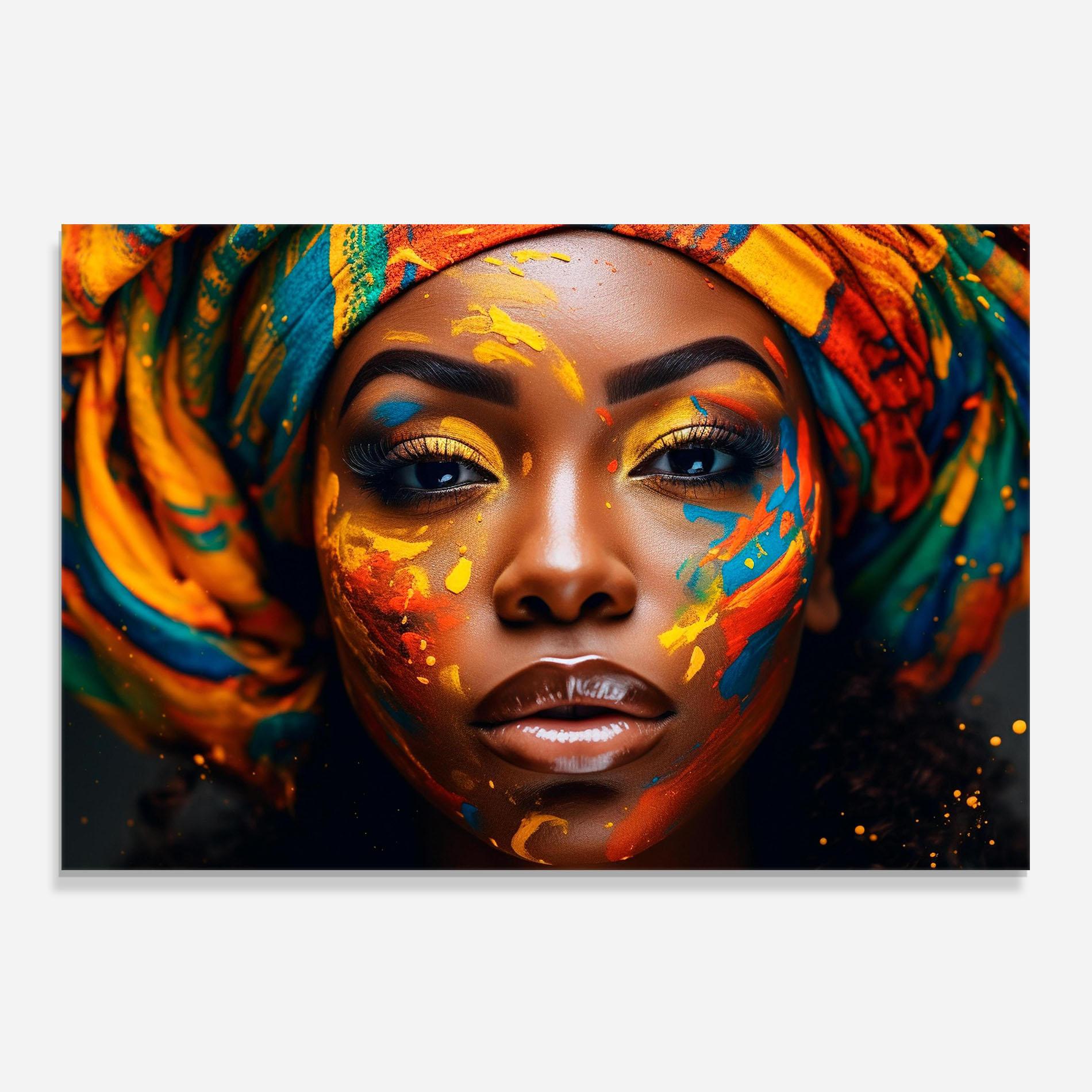 Panel Szklany do Kuchni Creative Makeup Art mockup 0