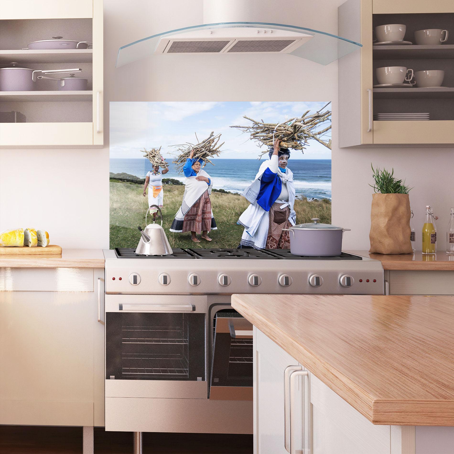 Panel Szklany do Kuchni Indigenous People mockup 1