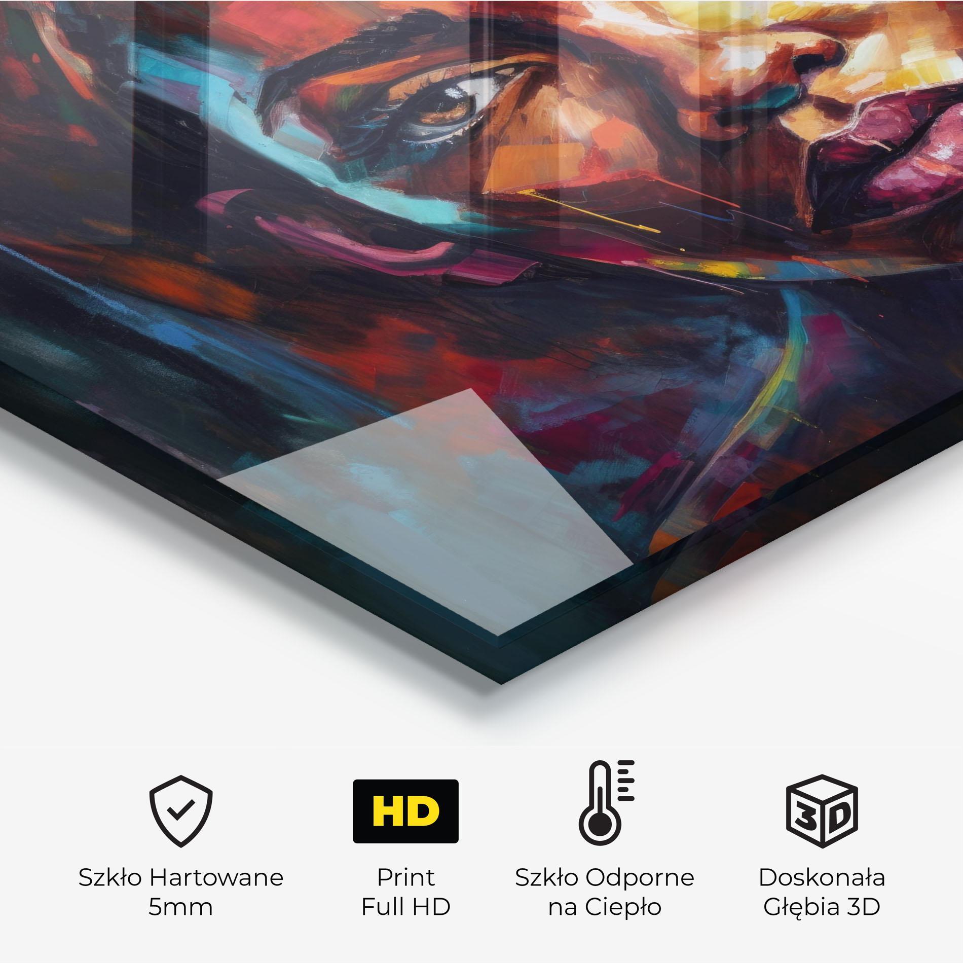 Panel Szklany do Kuchni African Interesting Expression mockup 2