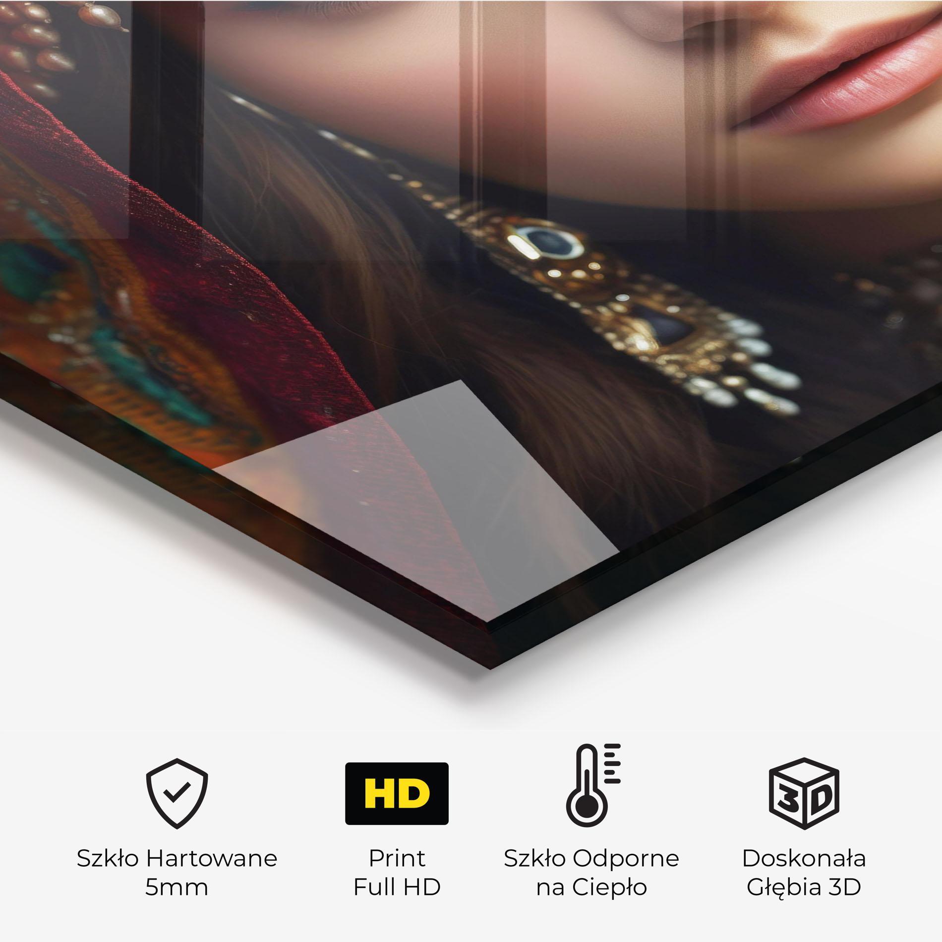 Panel Szklany do Kuchni Blue Green Culture Eye mockup 2