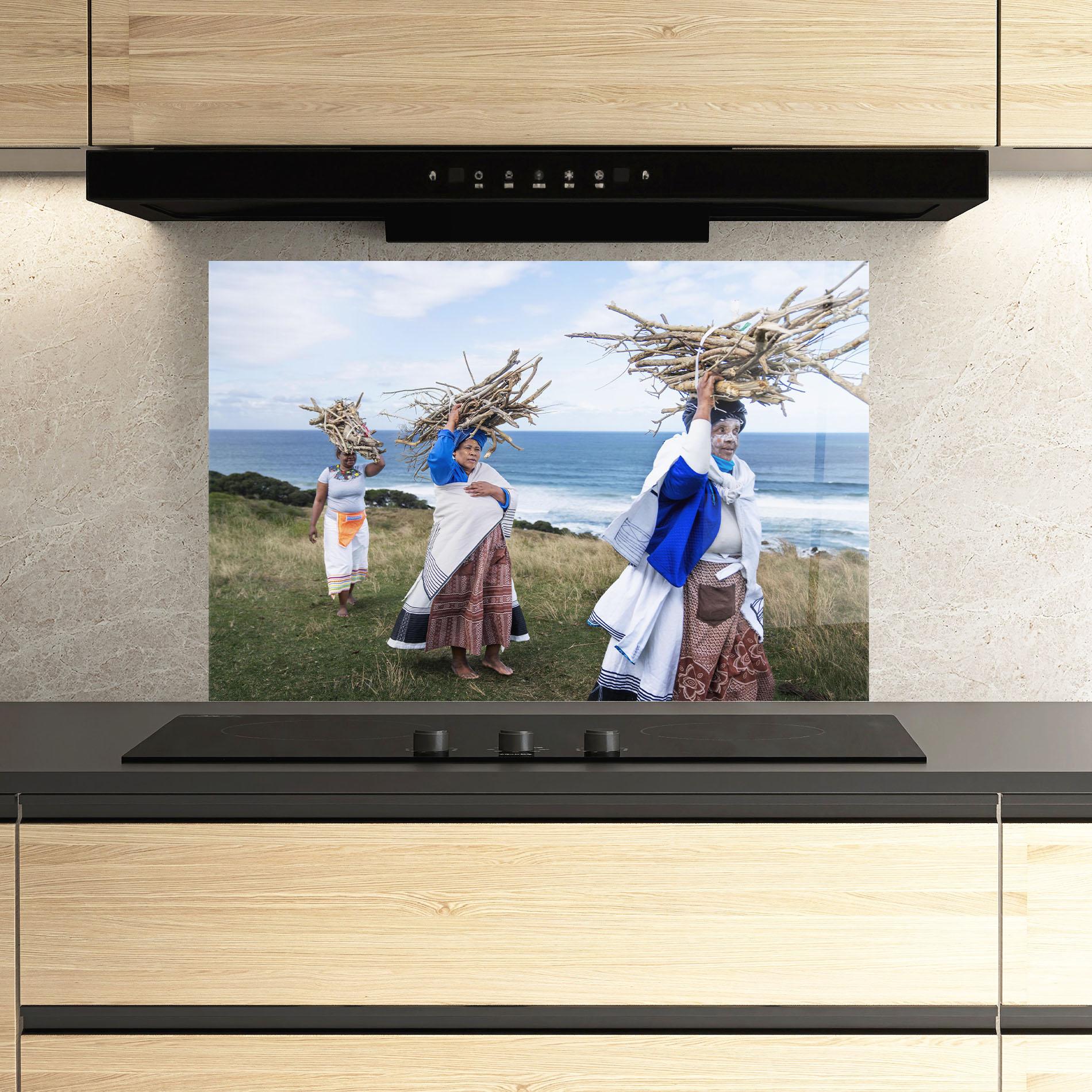 Panel Szklany do Kuchni Indigenous People mockup 3