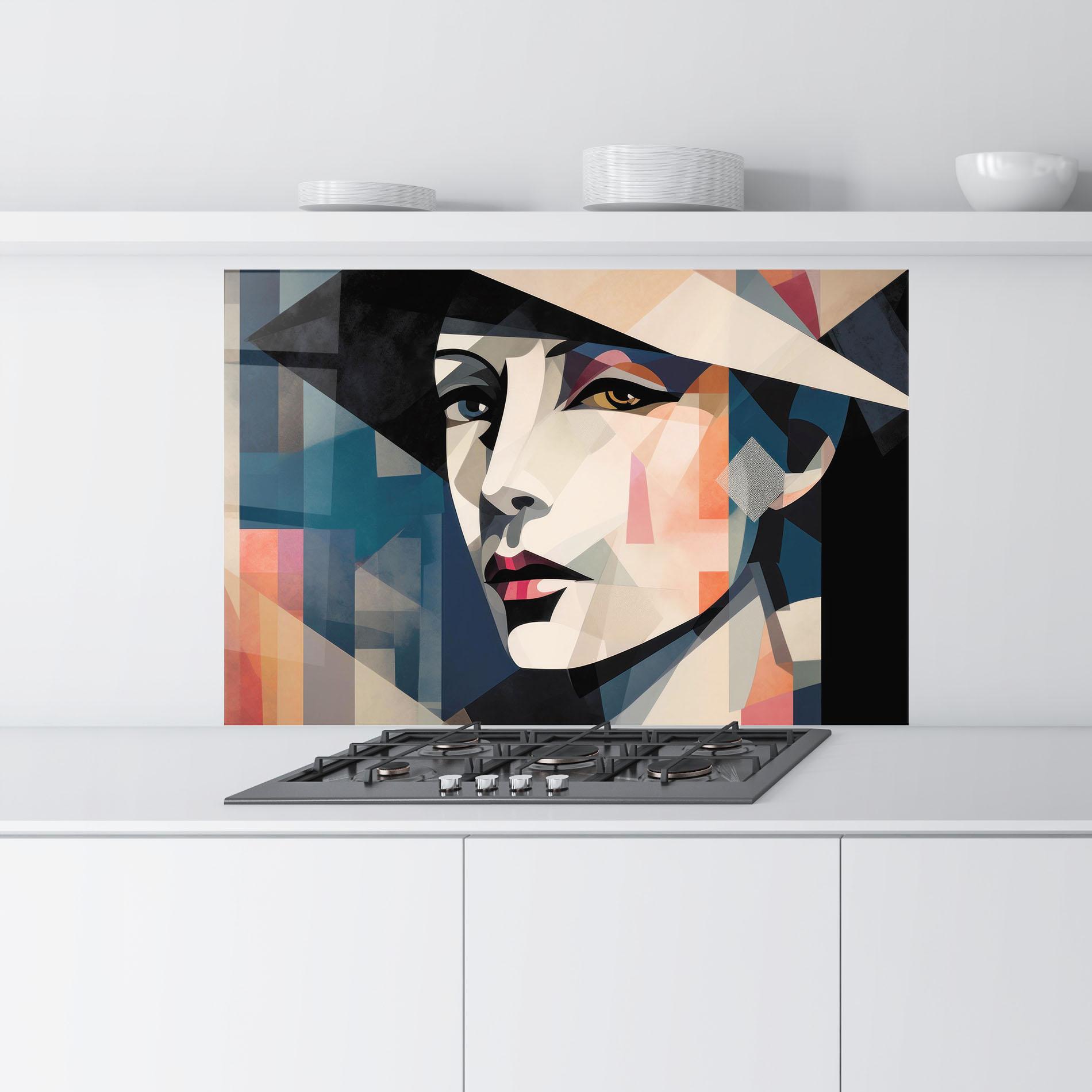 Panel Szklany do Kuchni Chicago Portrait mockup 9