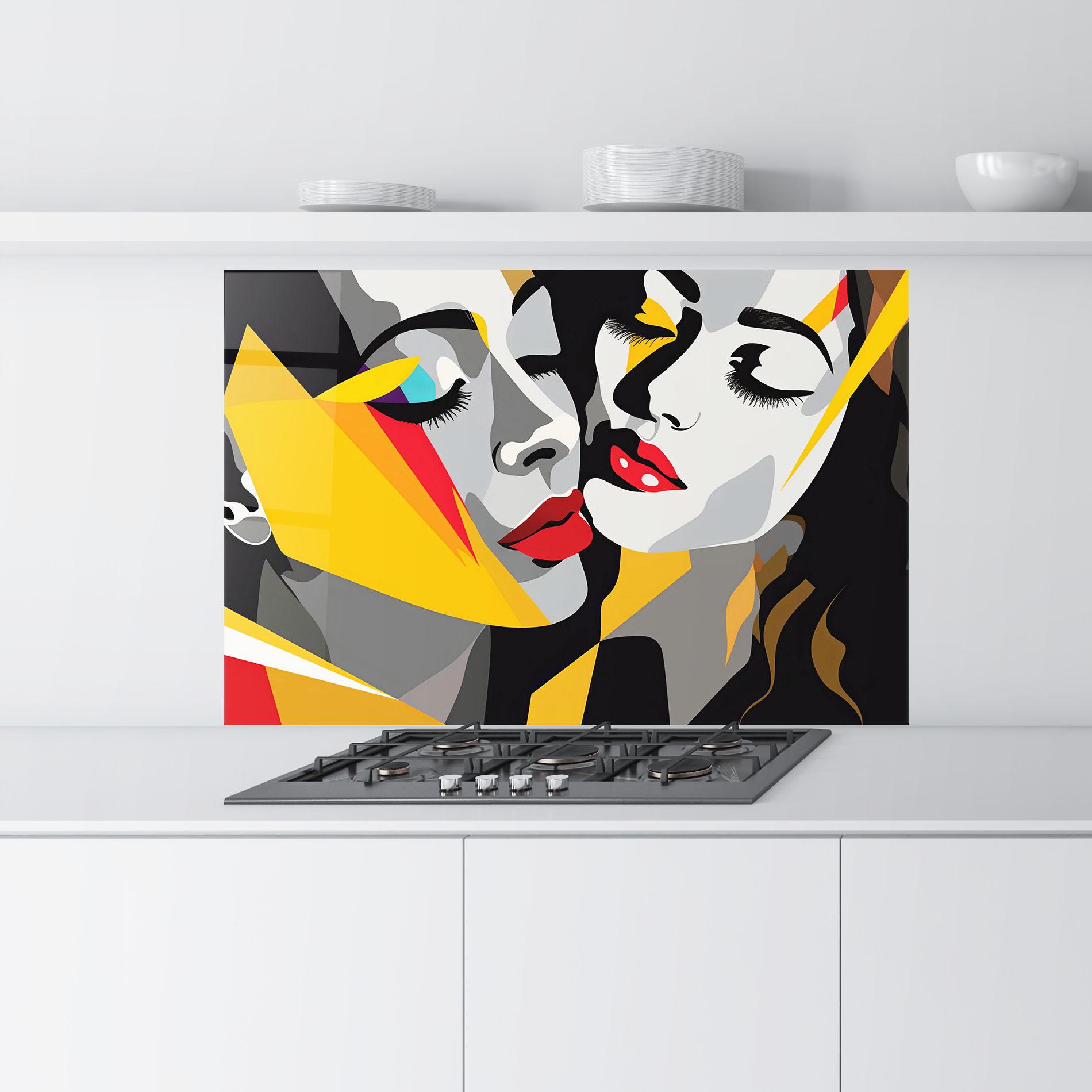 Panel Szklany do Kuchni Dreamy Modern Female mockup 9