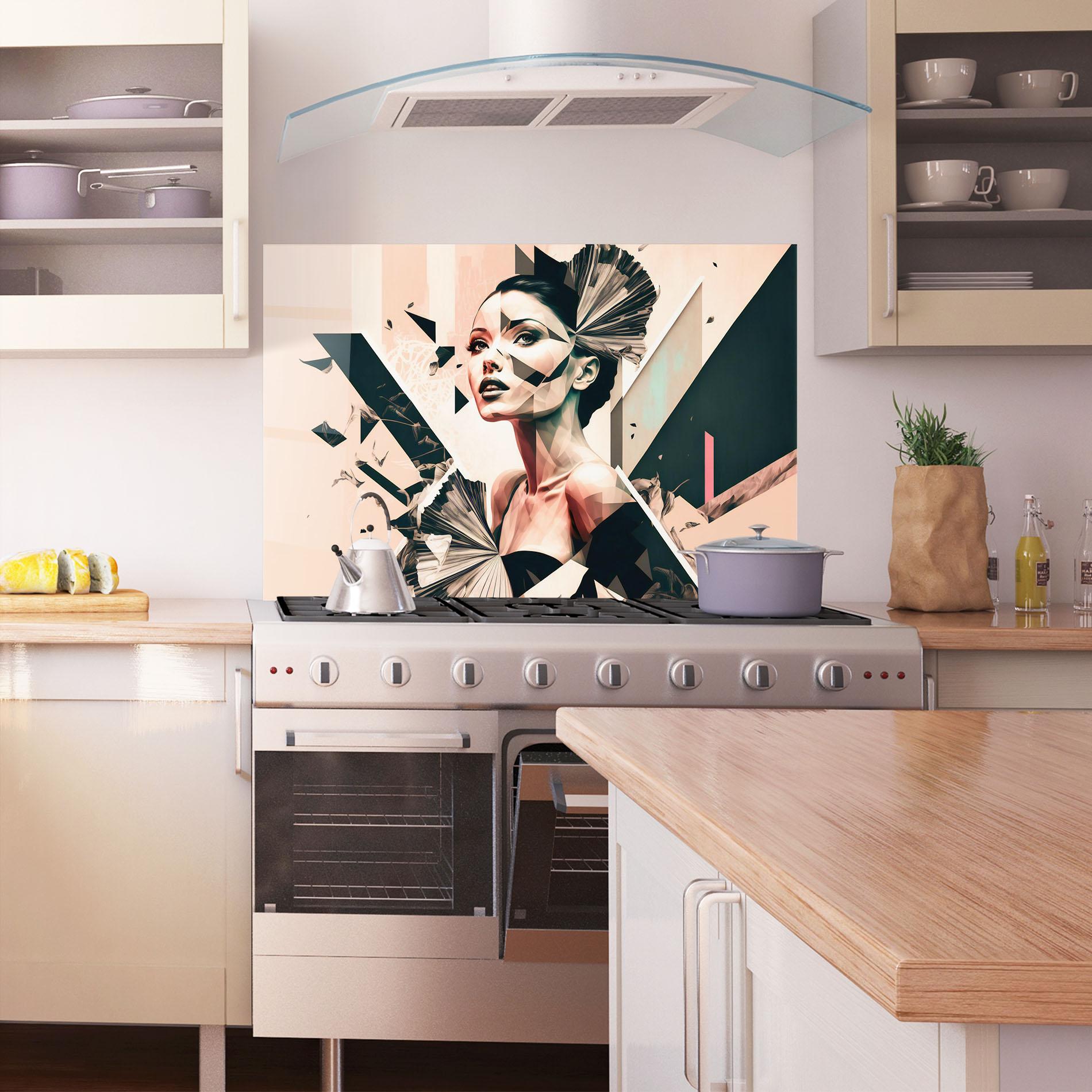 Panel Szklany do Kuchni Fashionista Design mockup 1