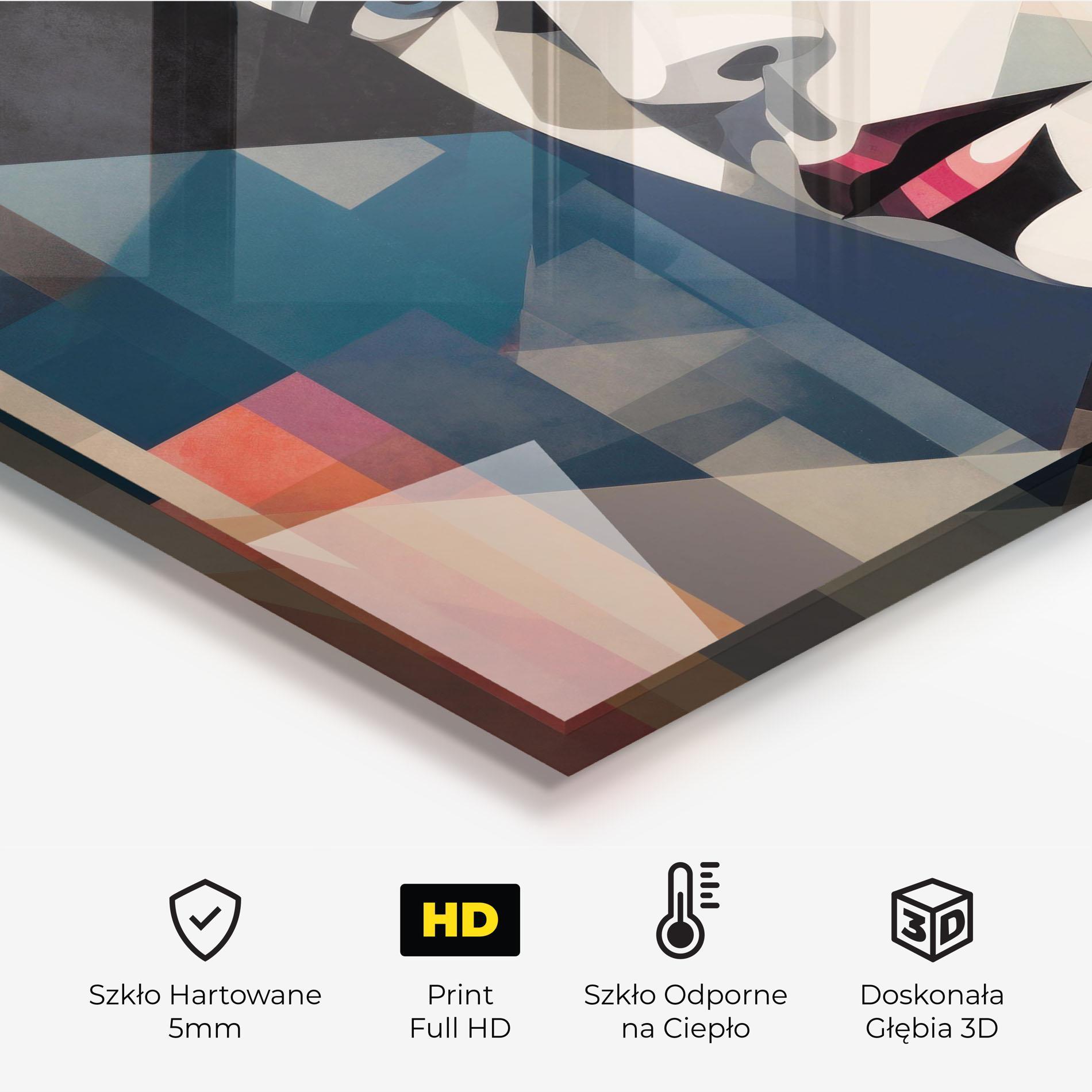 Panel Szklany do Kuchni Chicago Portrait mockup 2