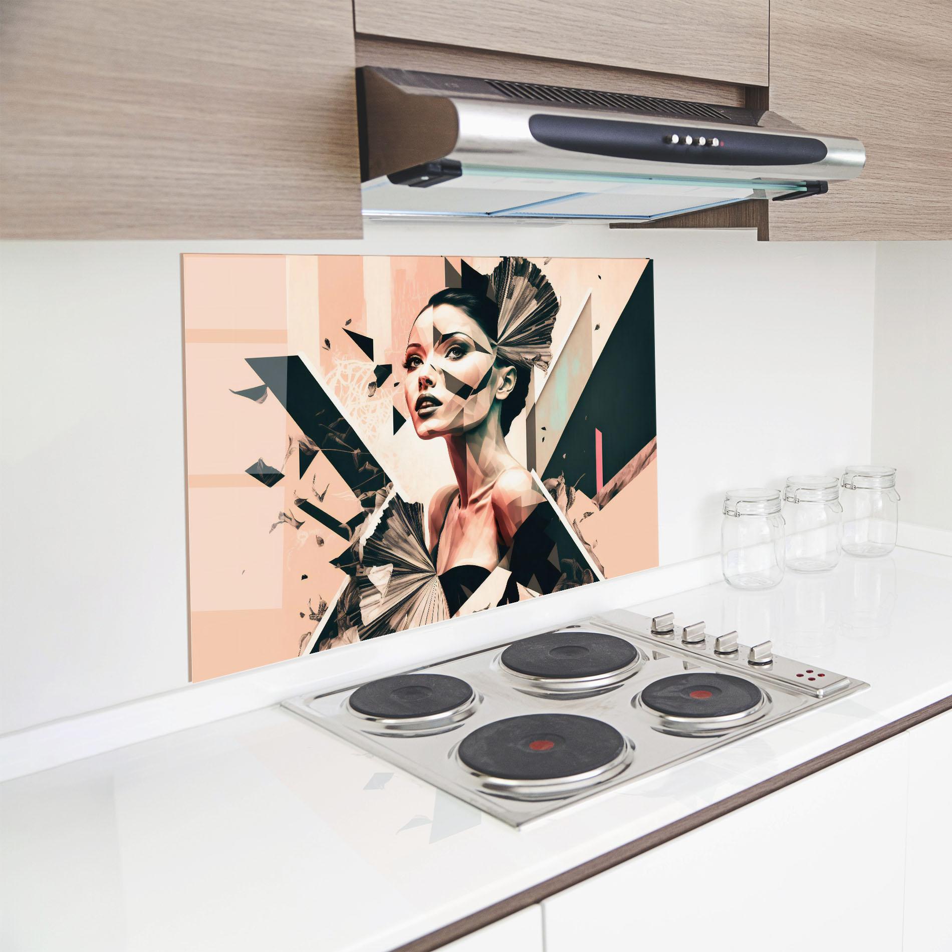 Panel Szklany do Kuchni Fashionista Design mockup 8