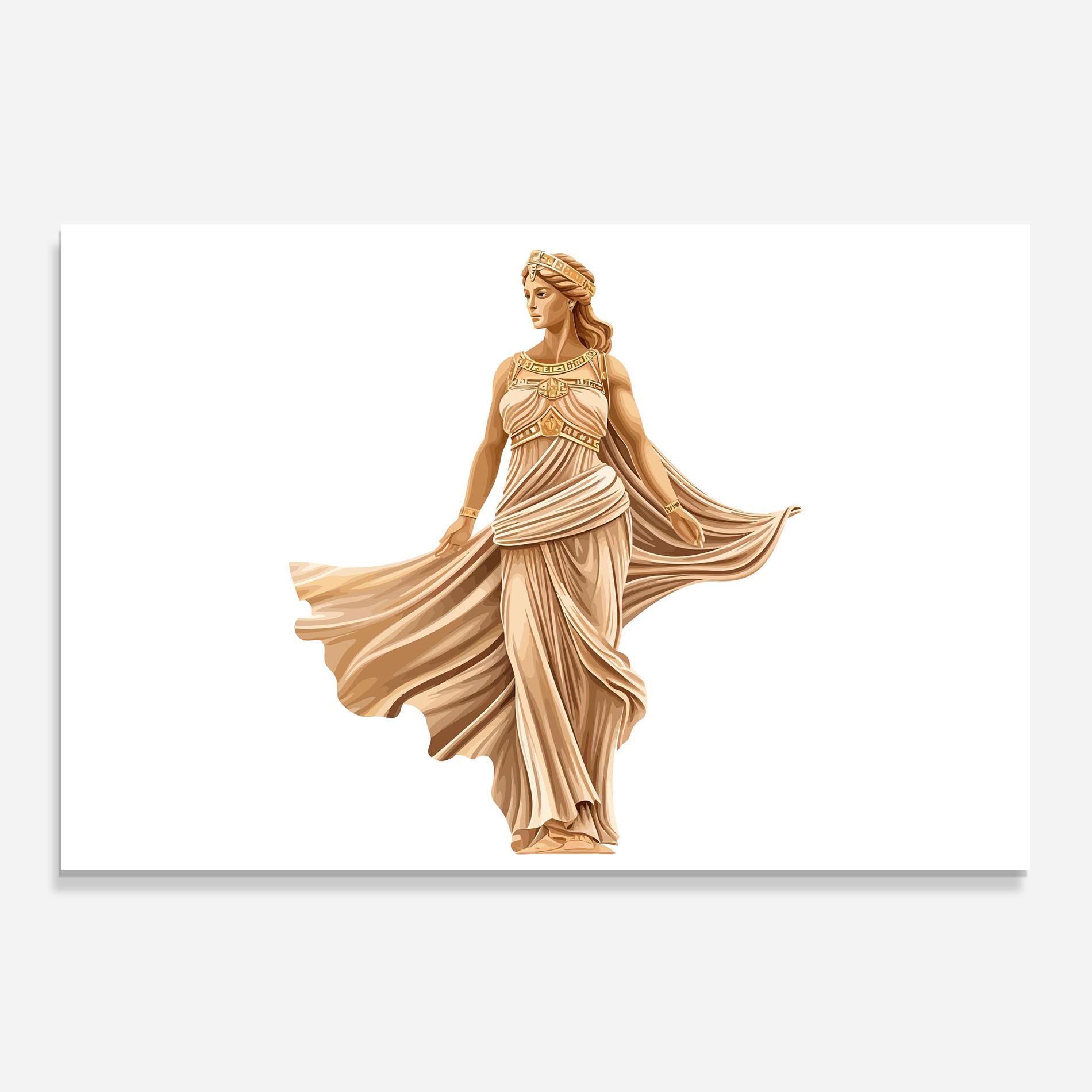 Panel Szklany do Kuchni Gold Statue mockup 0