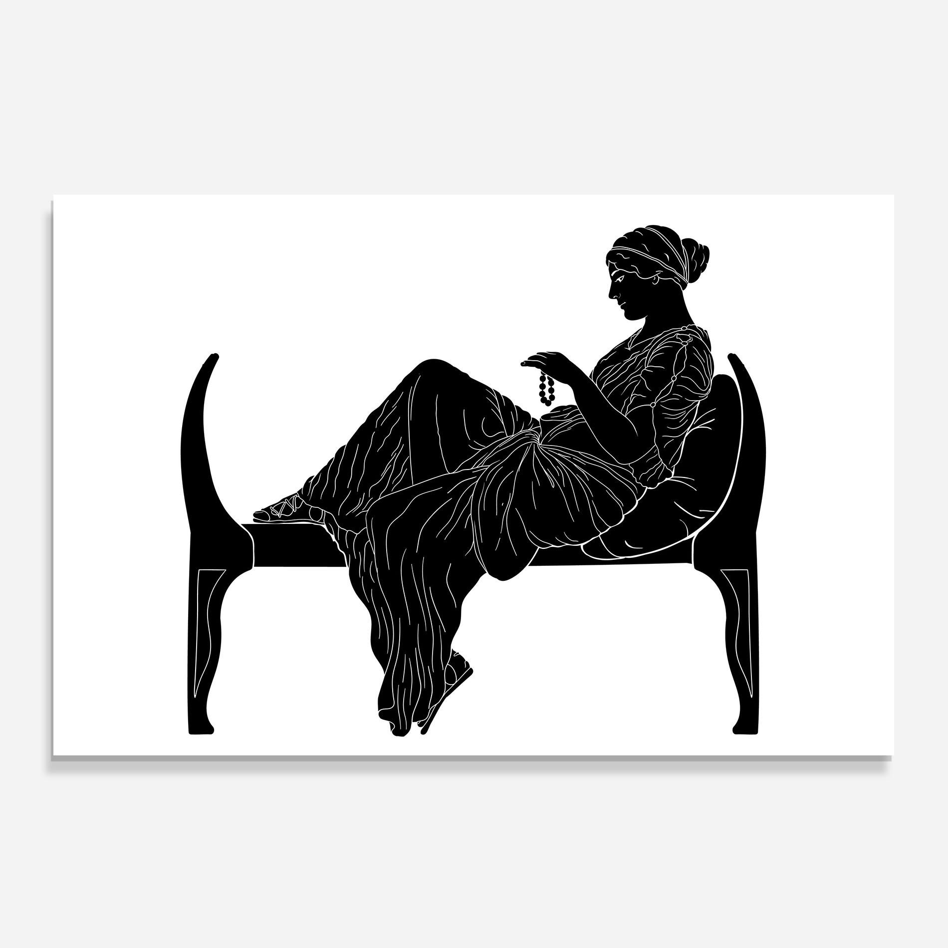 Panel Szklany do Kuchni Statue Pearls mockup 0