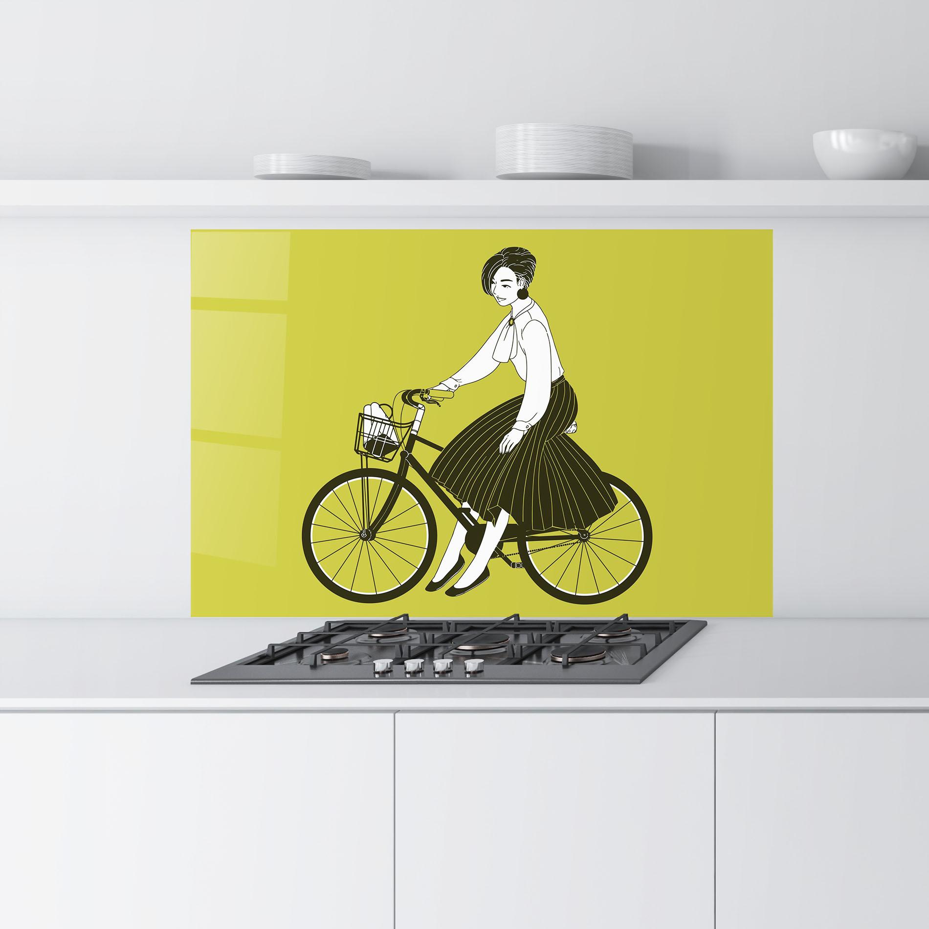 Panel Szklany do Kuchni Vintage Bicycle mockup 9