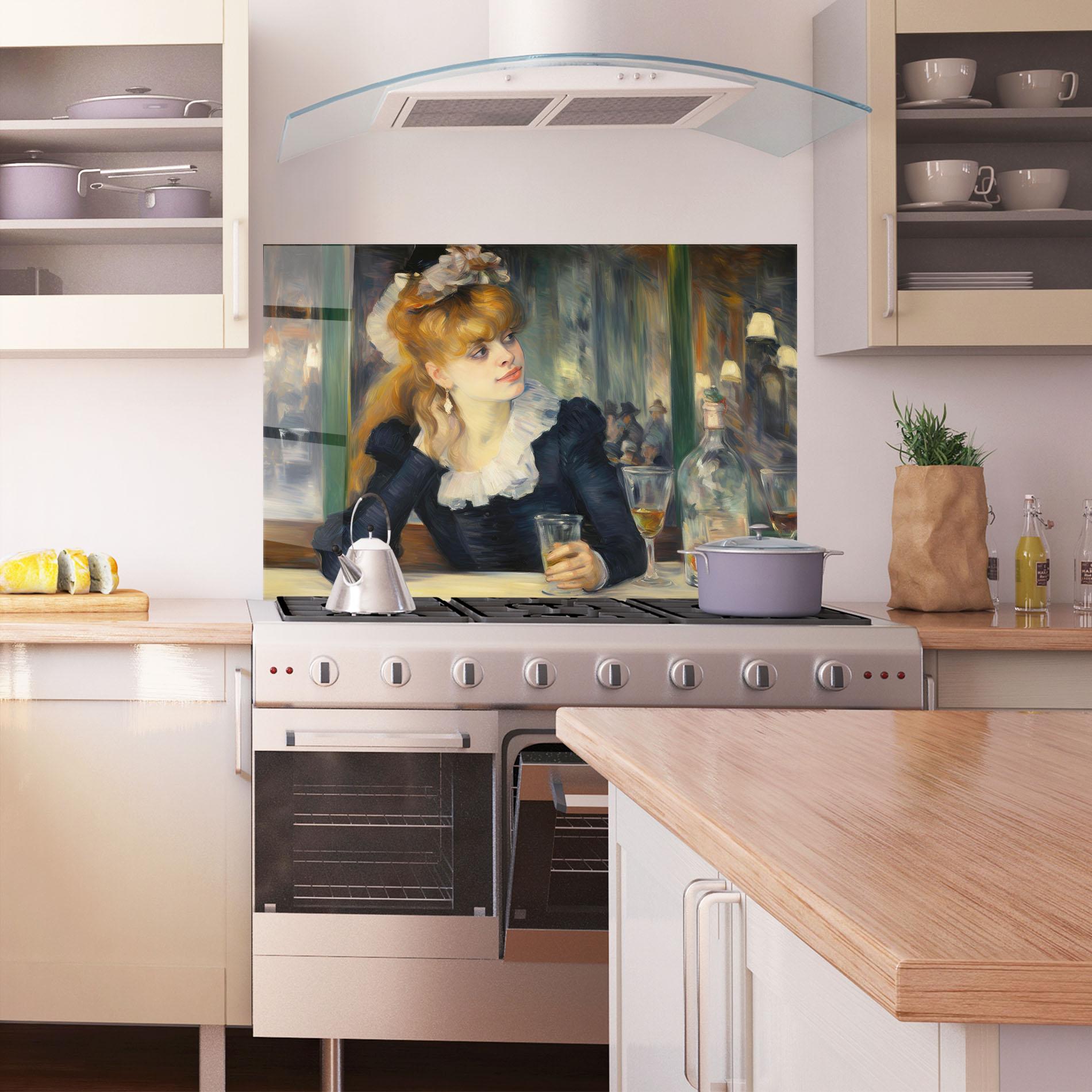 Panel Szklany do Kuchni Elegant Vintage Fashion mockup 1