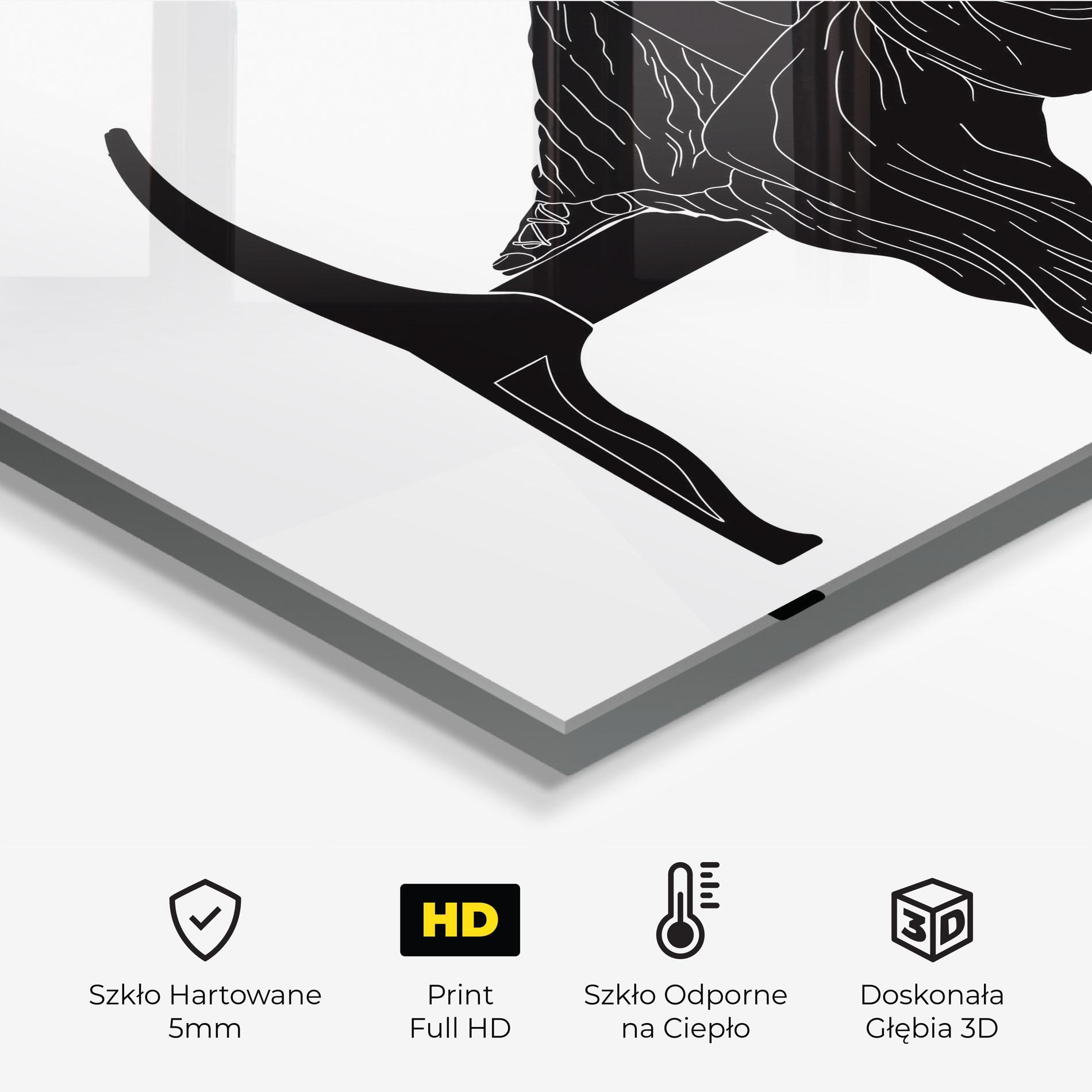 Panel Szklany do Kuchni Statue Pearls mockup 2