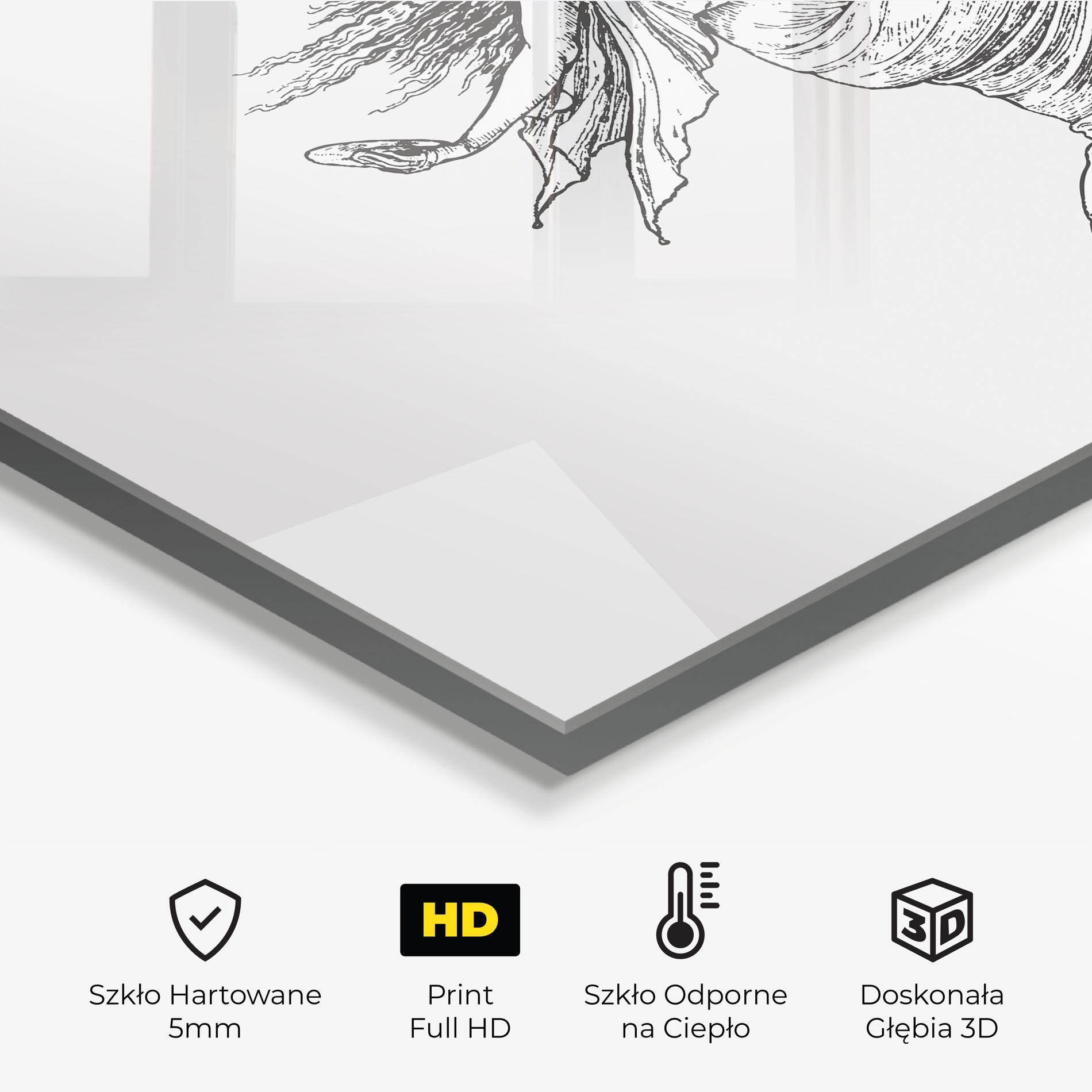 Panel Szklany do Kuchni Vintage Dance mockup 2