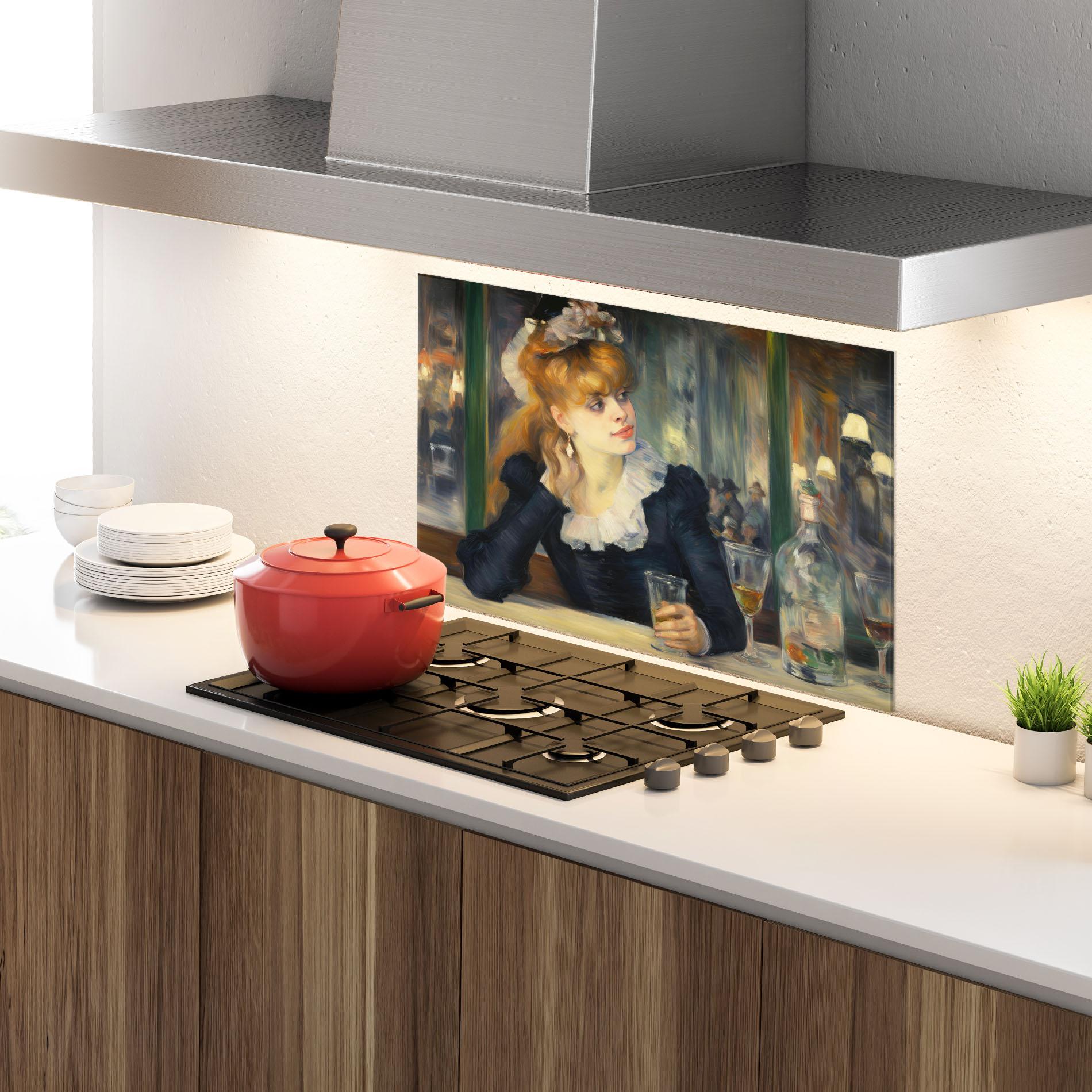 Panel Szklany do Kuchni Elegant Vintage Fashion mockup 4