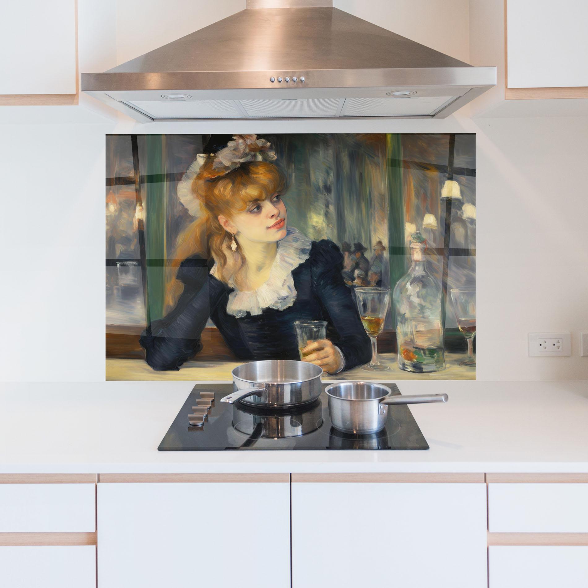 Panel Szklany do Kuchni Elegant Vintage Fashion mockup 5