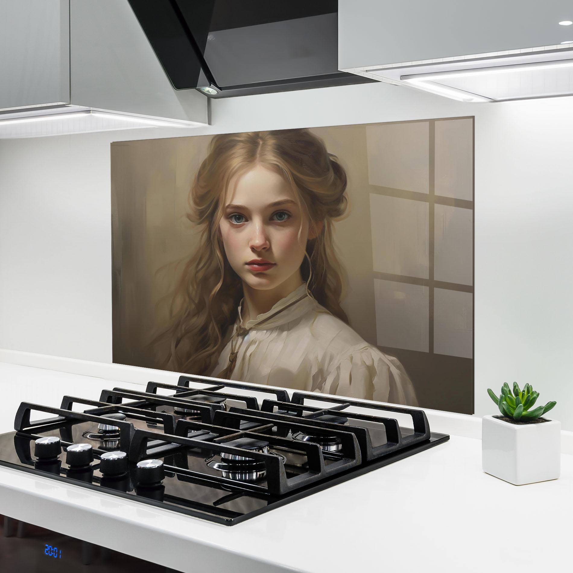 Panel Szklany do Kuchni Timeless Portrait mockup 6