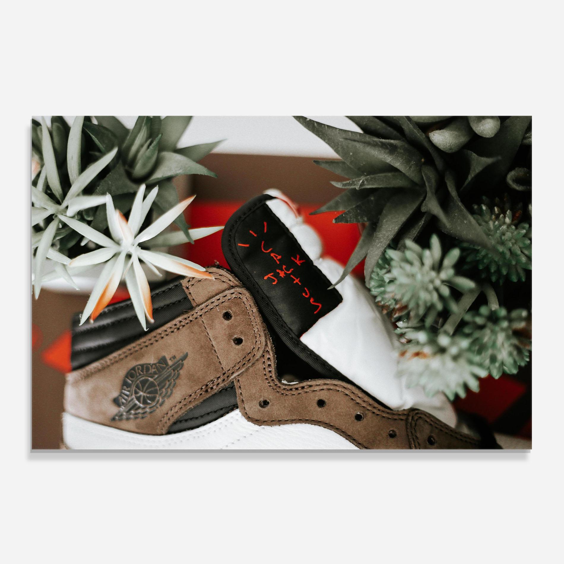 Panel Szklany do Kuchni Brown Air Jordan mockup 0