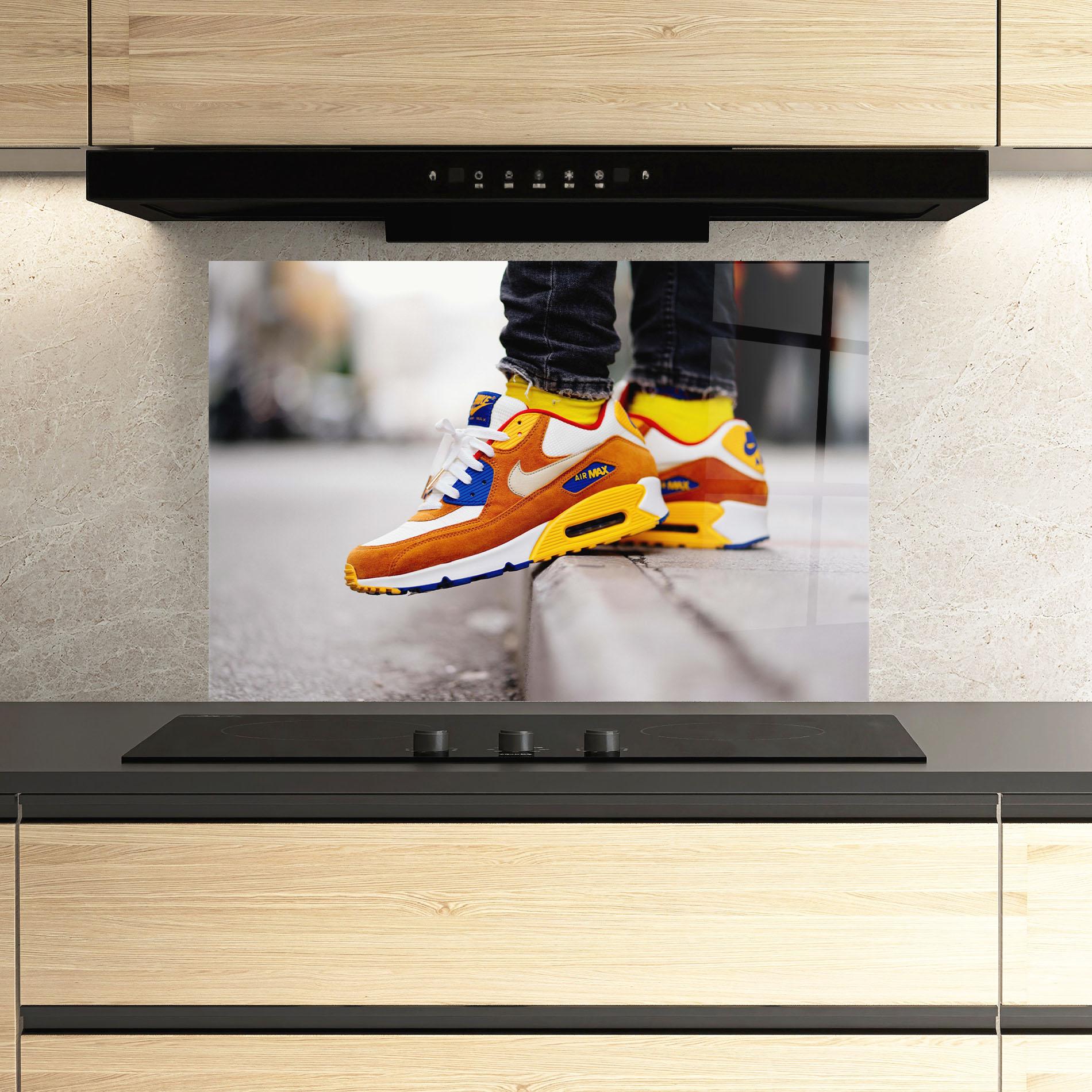 Panel Szklany do Kuchni Nike Air Max Shoes mockup 3