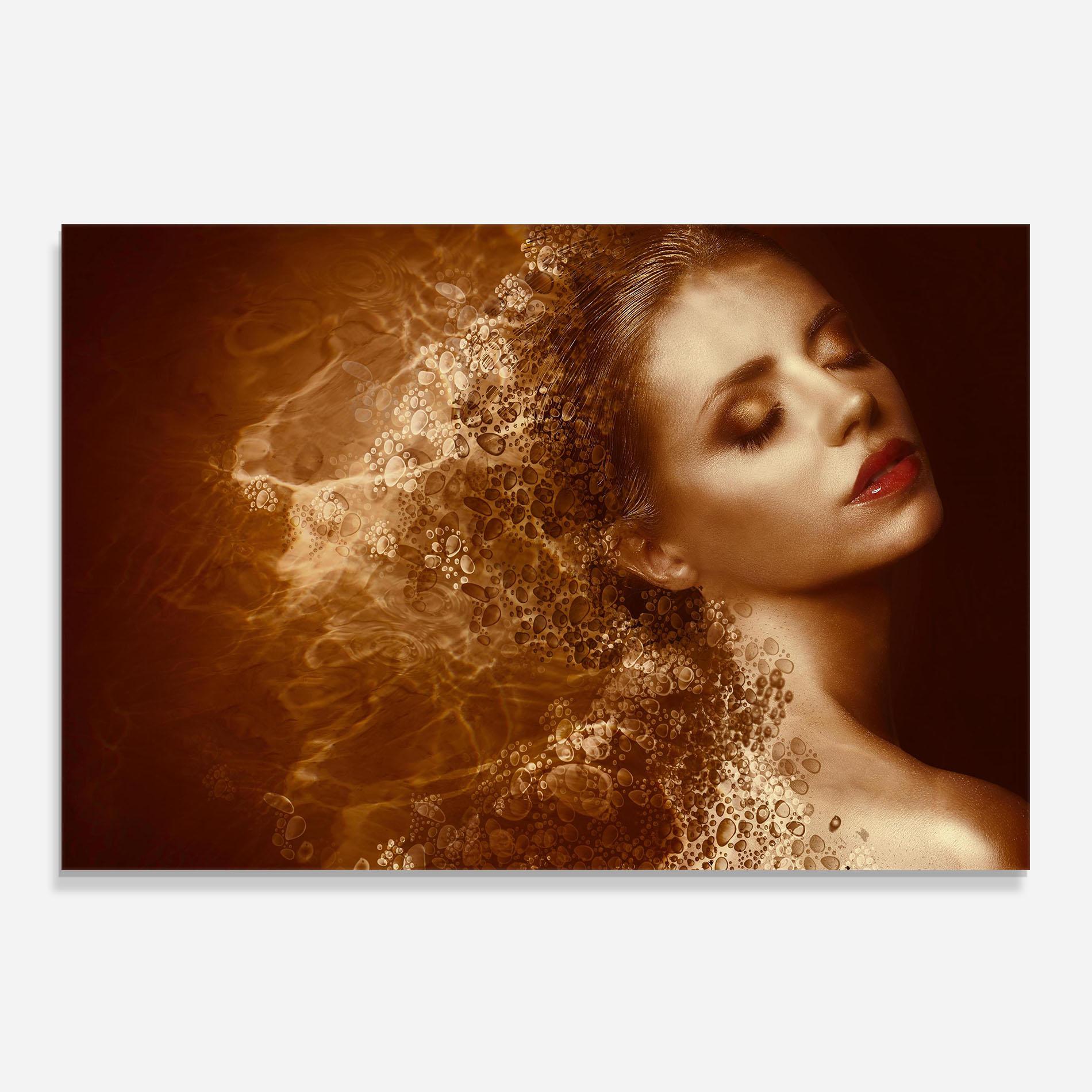 Panel Szklany do Kuchni Golden Beauty mockup 0